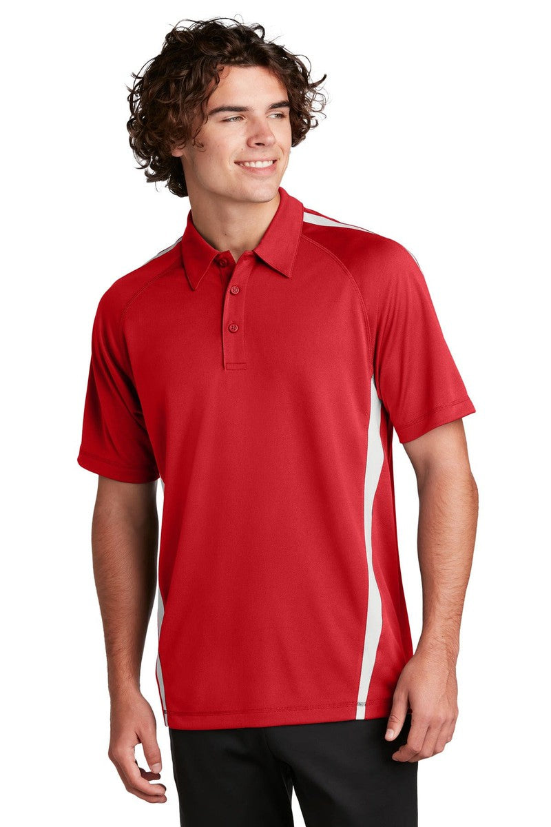 Sport-Tek Polos/Knits XS / True Red/ White Sport-Tek ST685: PosiCharge Micro-Mesh Colorblock Polo