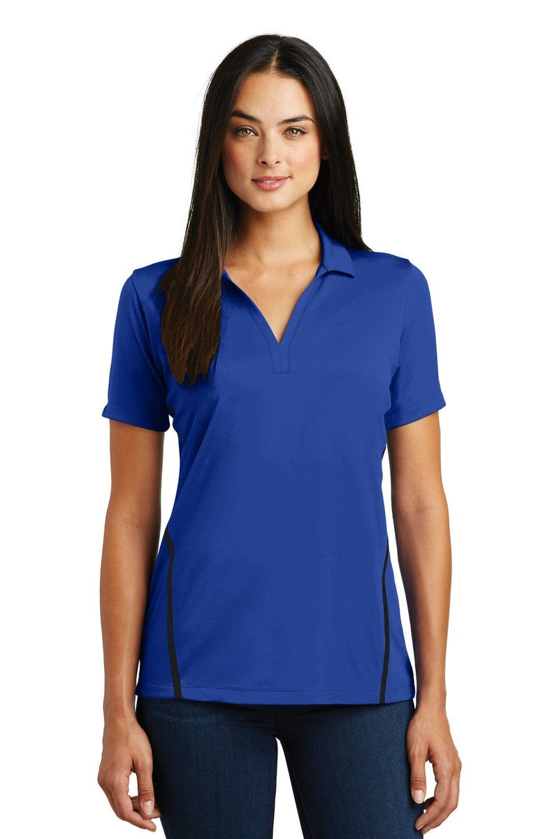 Sport-Tek Polos/Knits XS / True Royal/ Black Sport-Tek LST620: Ladies Contrast PosiCharge Tough Polo