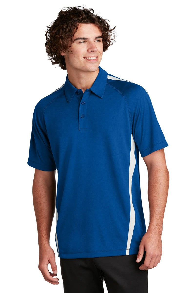Sport-Tek Polos/Knits XS / True Royal/ White Sport-Tek ST685: PosiCharge Micro-Mesh Colorblock Polo