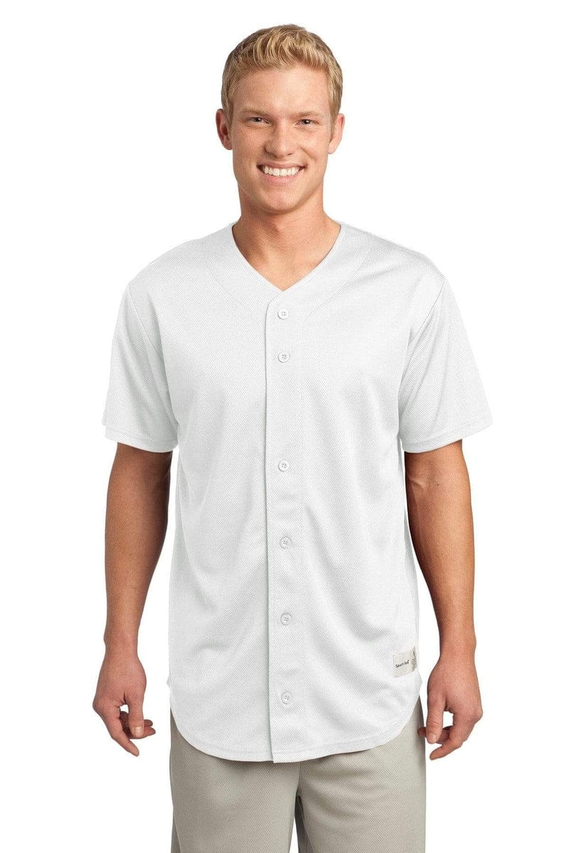 Sport-Tek Sport-Tek ®  PosiCharge ®  Tough Mesh Full-Button Jersey. ST220, Basic Colors