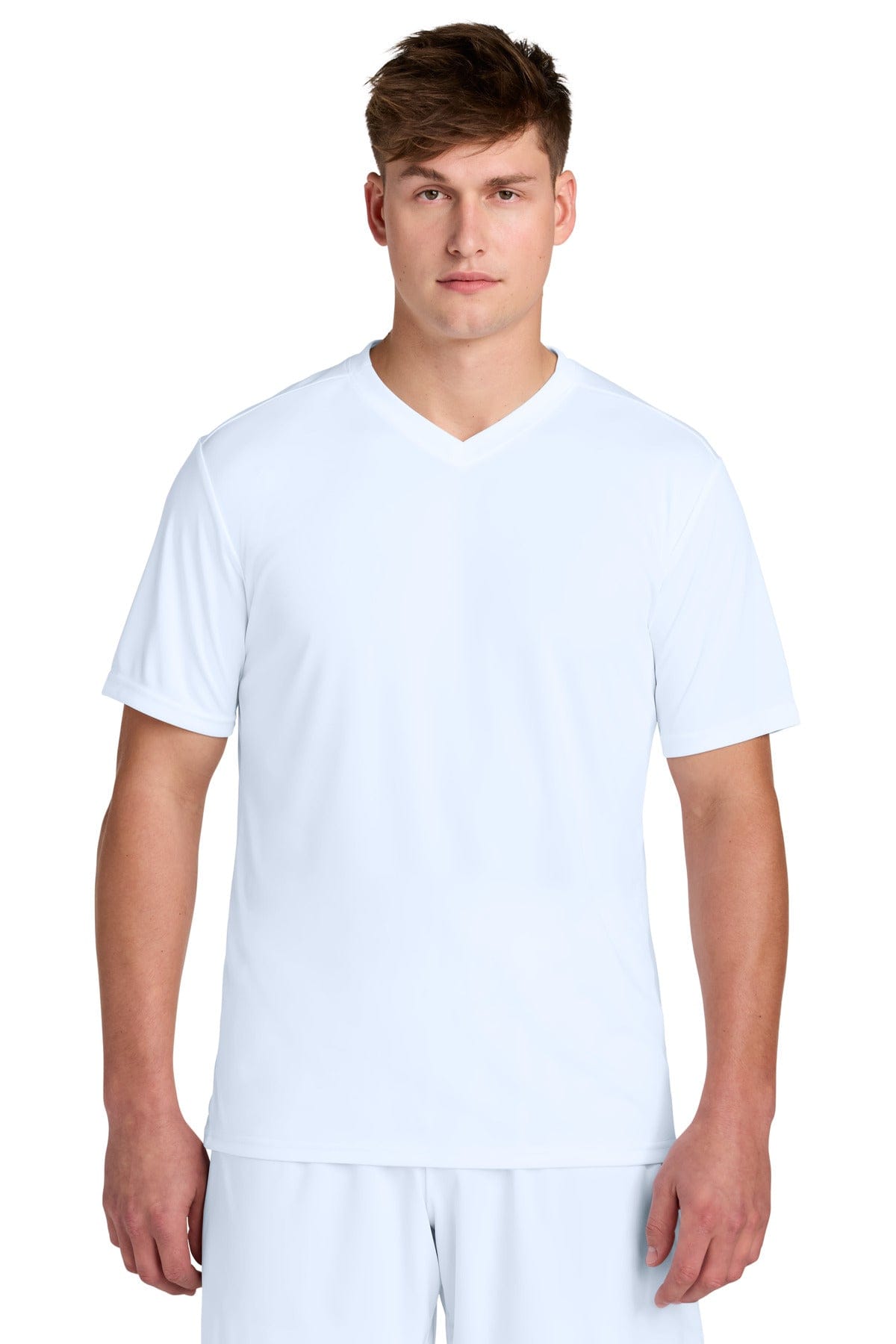 Sport-Tek ® Competitor ™ United V-Neck ST101 in White/ White