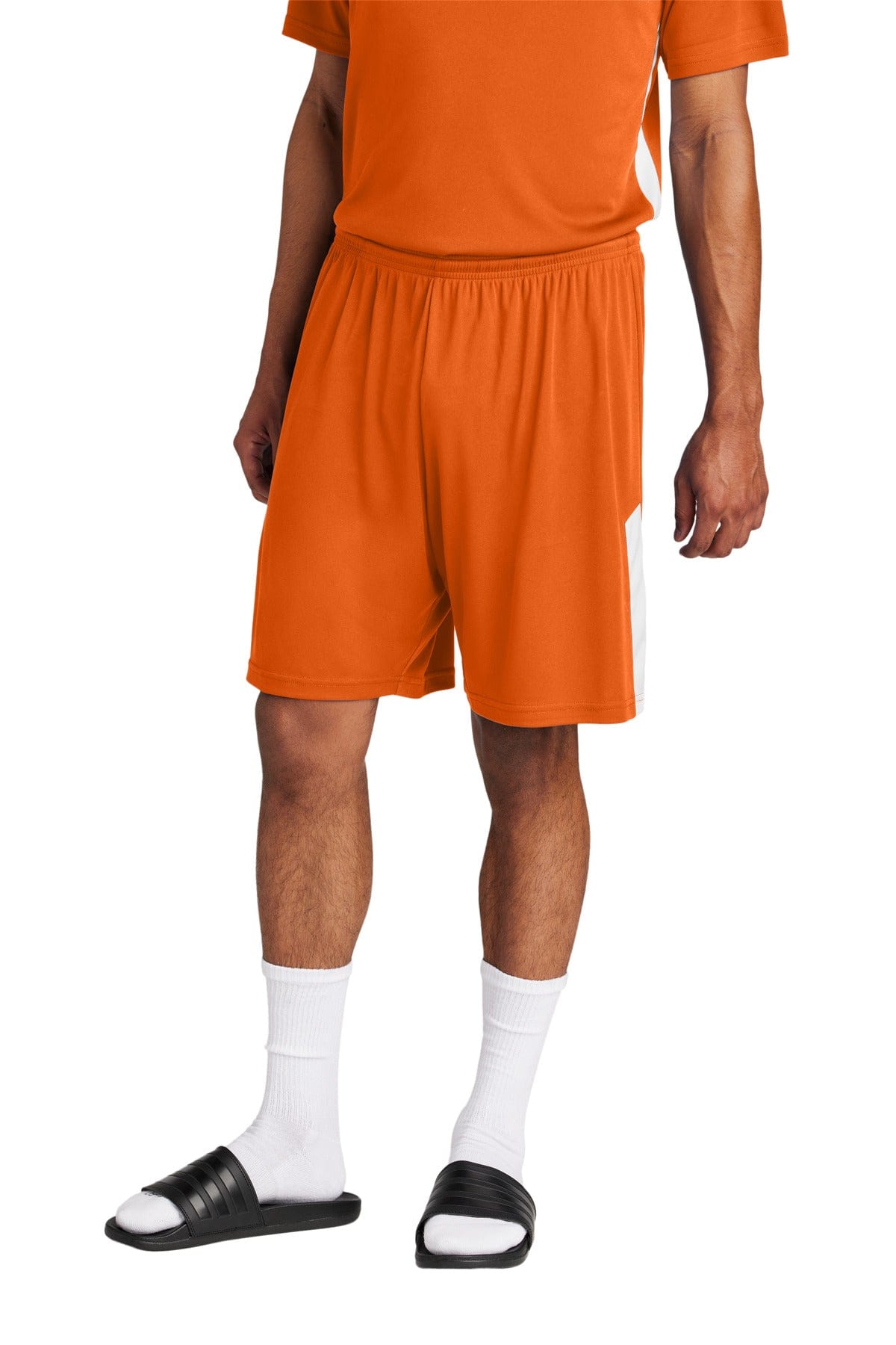 Sport-Tek ® Competitor ™ United 7' Short ST103 in Deep Orange/ White