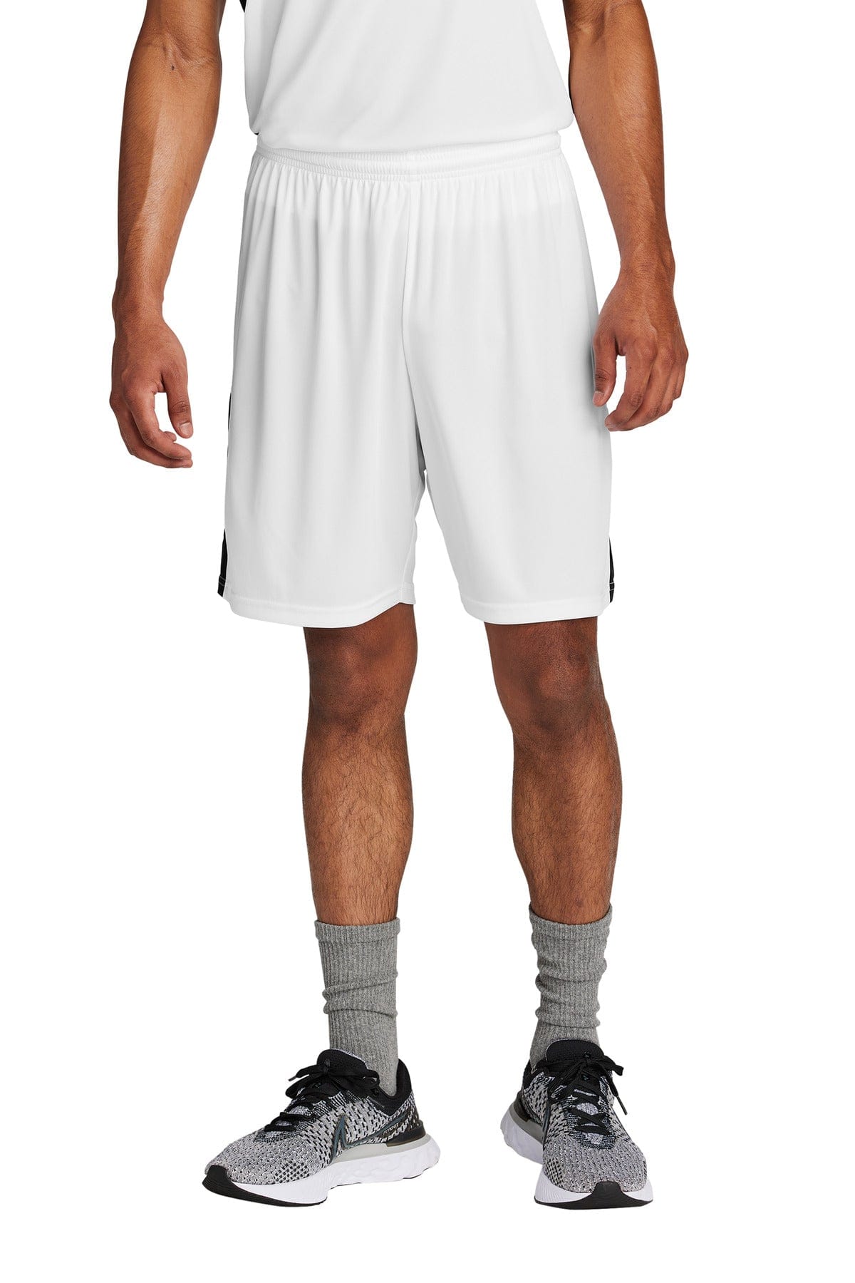 Sport-Tek ® Competitor ™ United 7' Short ST103 in White/ Black