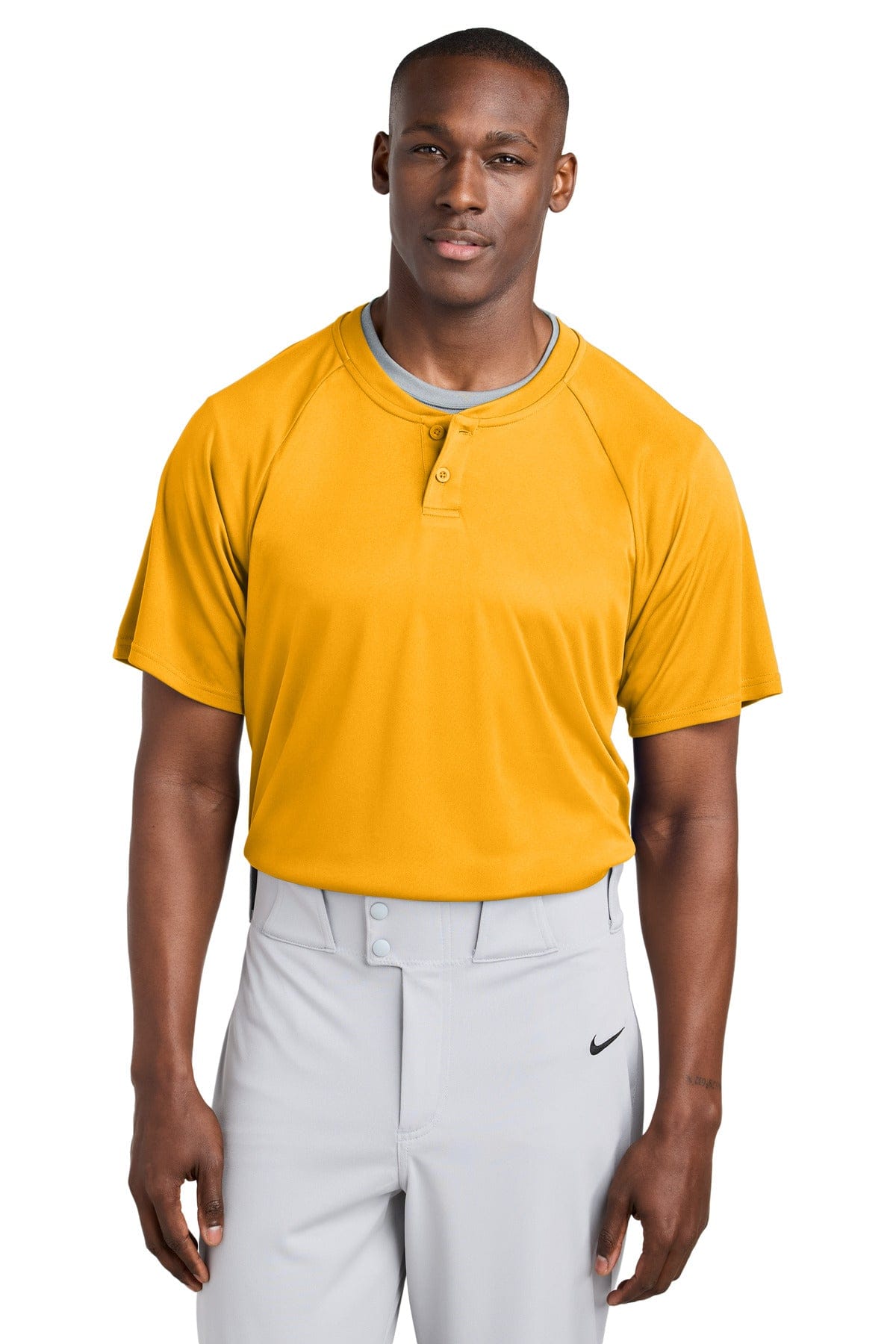 Sport-Tek ® PosiCharge ® Competitor ™ 2-Button Henley ST359 in Gold