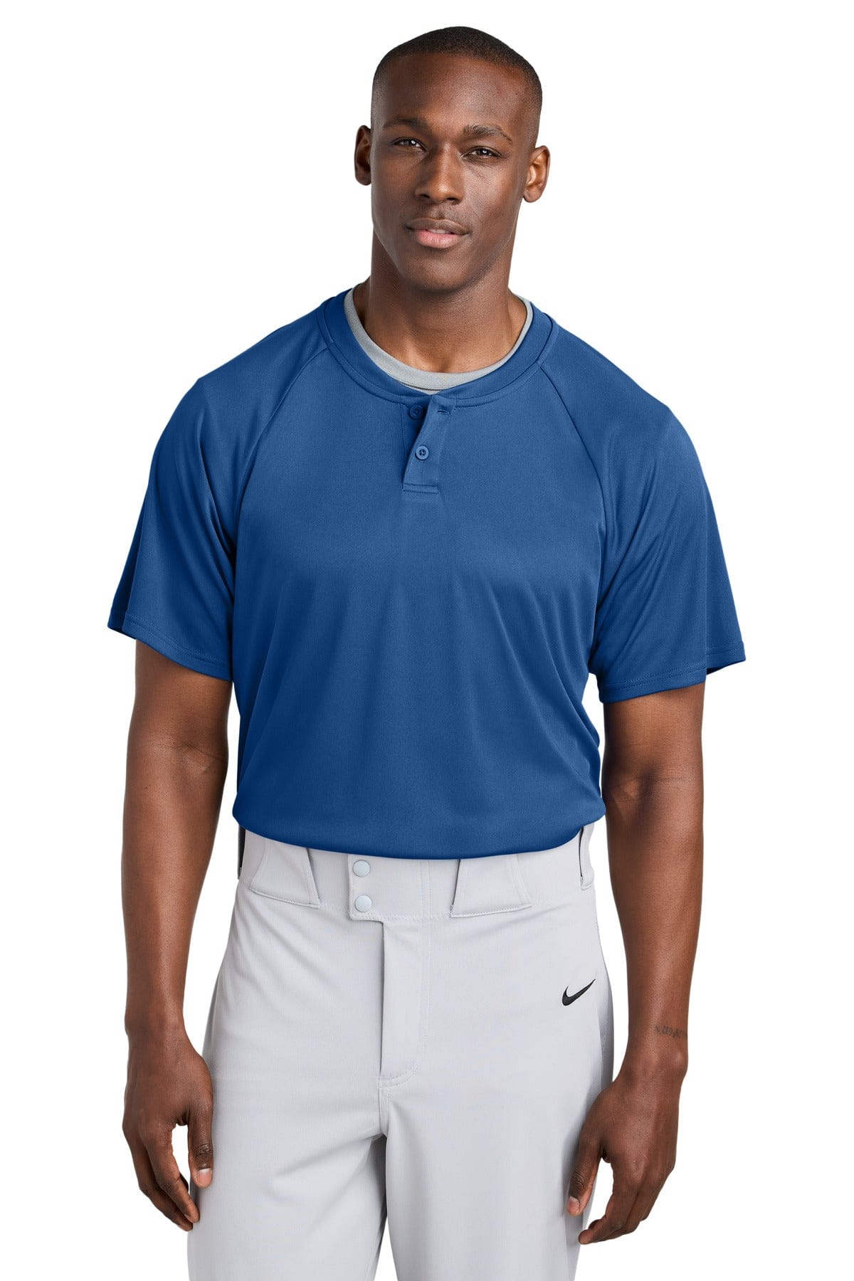 Sport-Tek ® PosiCharge ® Competitor ™ 2-Button Henley ST359 in Royal
