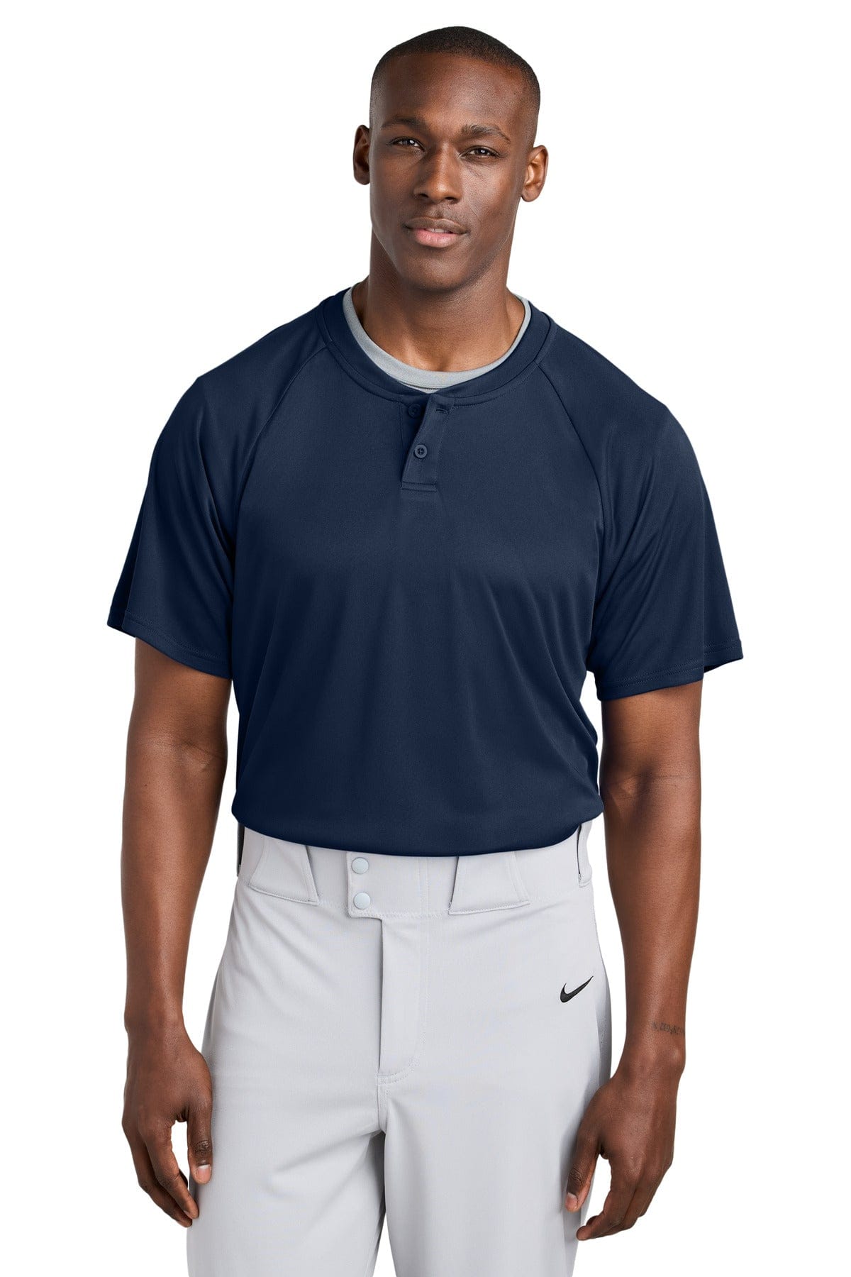 Sport-Tek ® PosiCharge ® Competitor ™ 2-Button Henley ST359 in True Navy