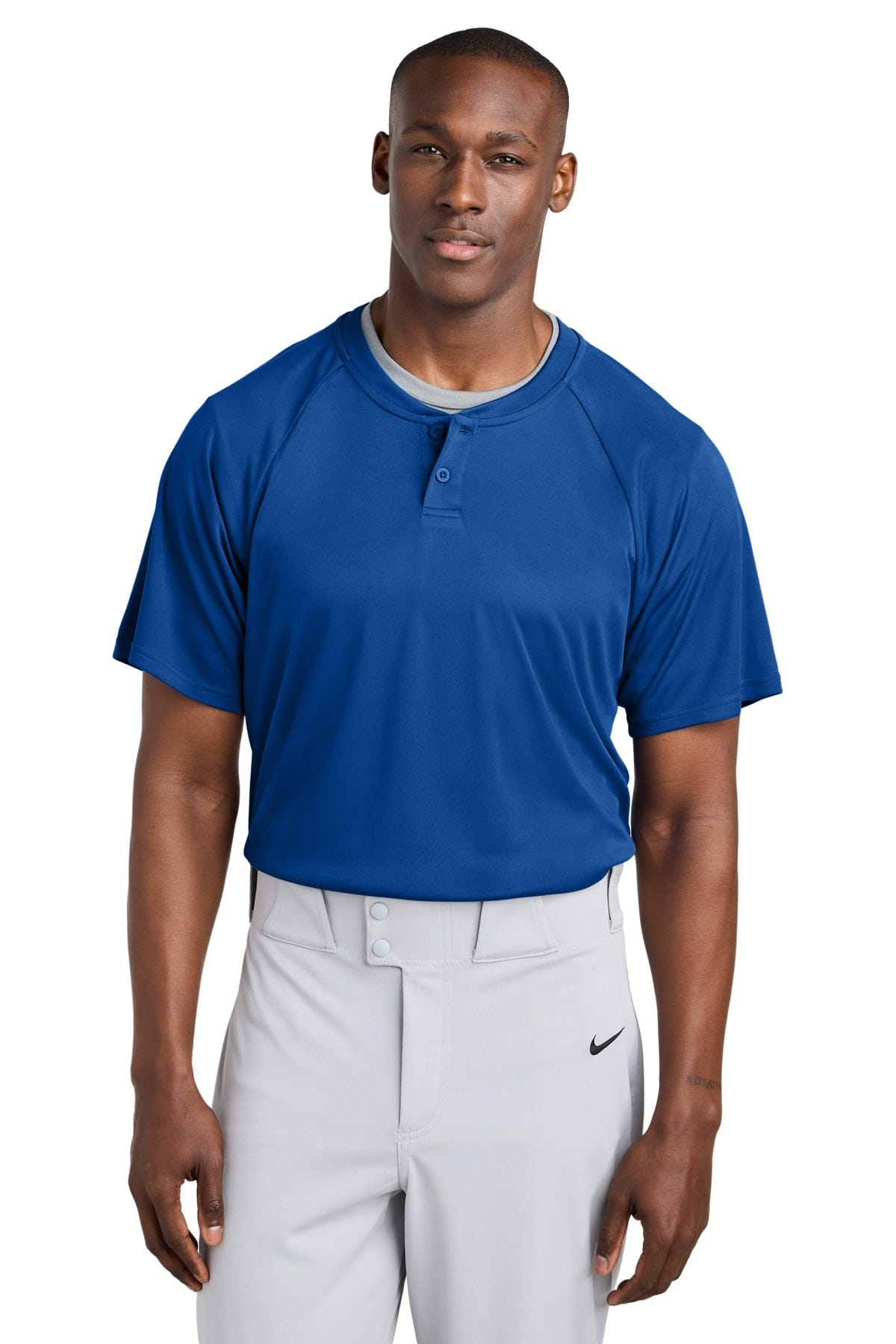 Sport-Tek ® PosiCharge ® Competitor ™ 2-Button Henley ST359 in True Royal