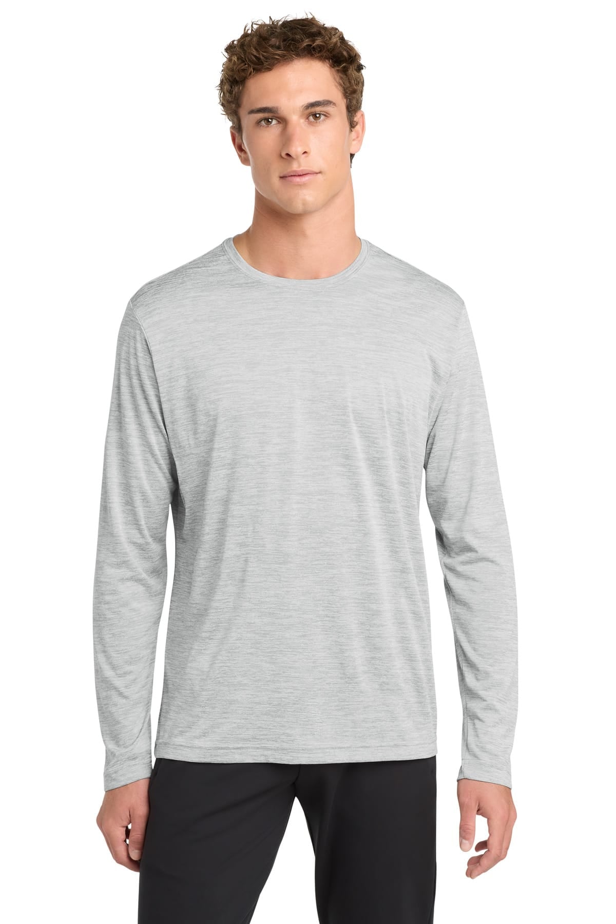 Sport-Tek ST390LS XS / Silver Electric Sport-Tek ST390LS PosiCharge Long Sleeve Electric Heather Tee