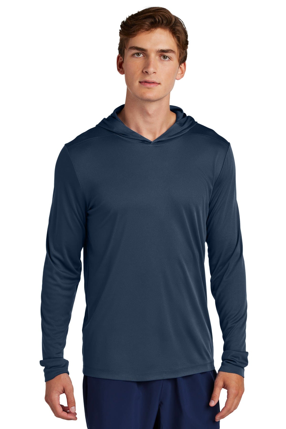 Sport-Tek ® Posi-UV ® Pro Long Sleeve Hoodie ST420LSH in True Navy
