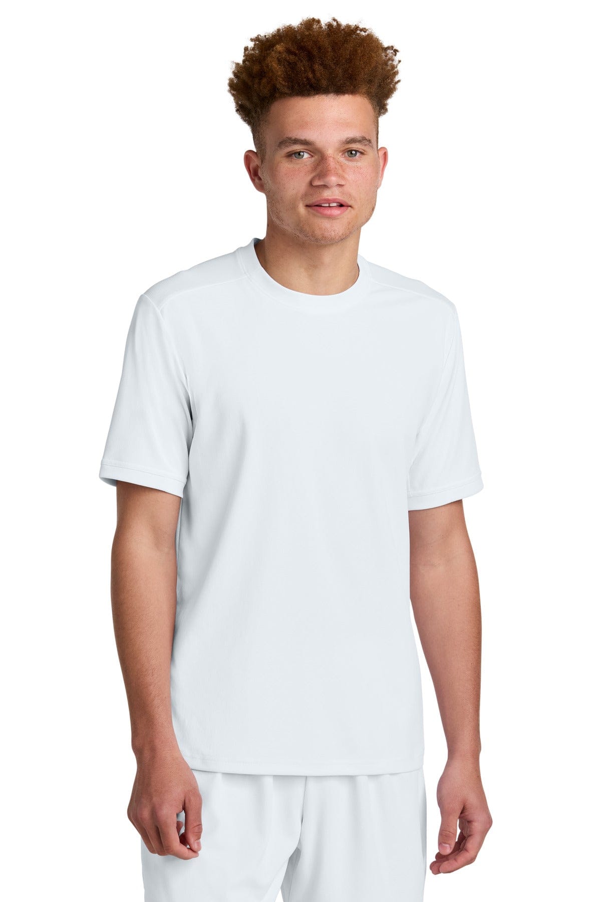Sport-Tek ® Club Short Sleeve Crew ST440 in White/ White