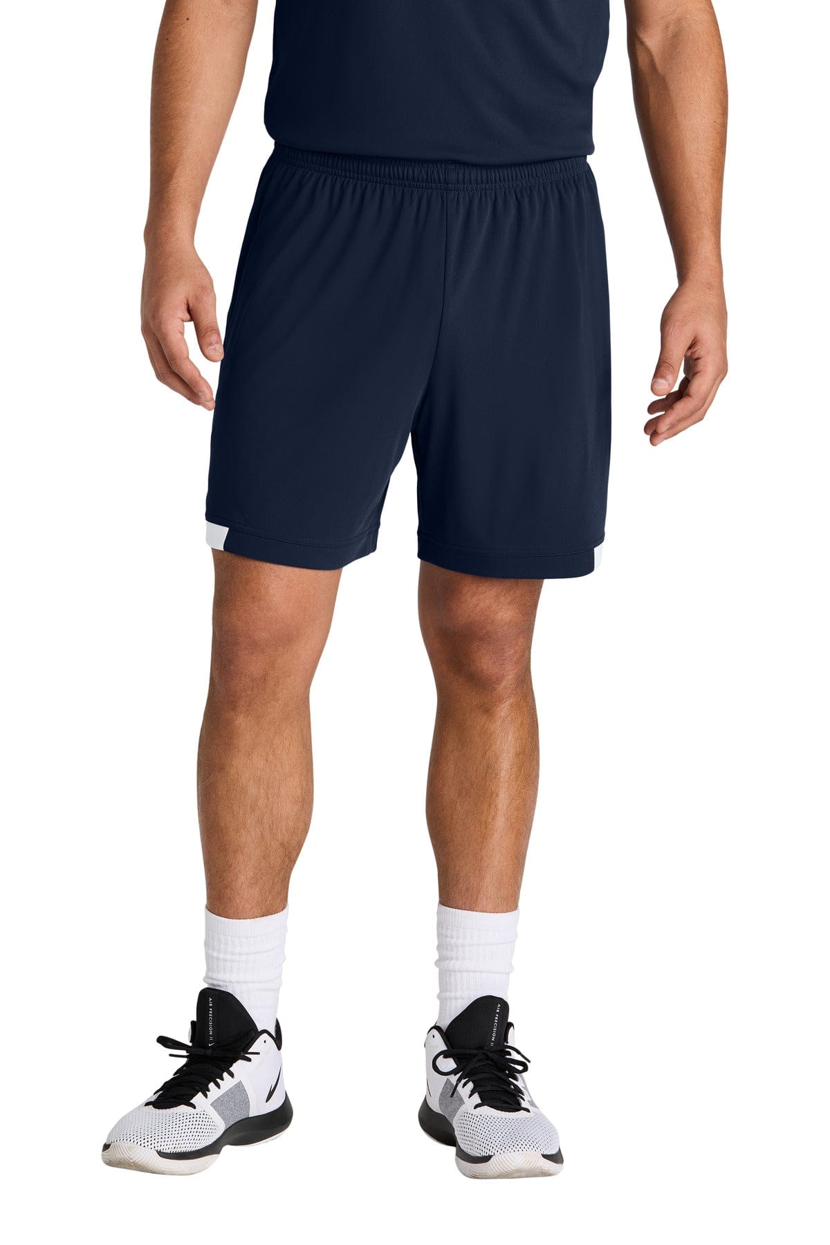 Sport-Tek ® Club 7' Short ST442 in True Navy/ White