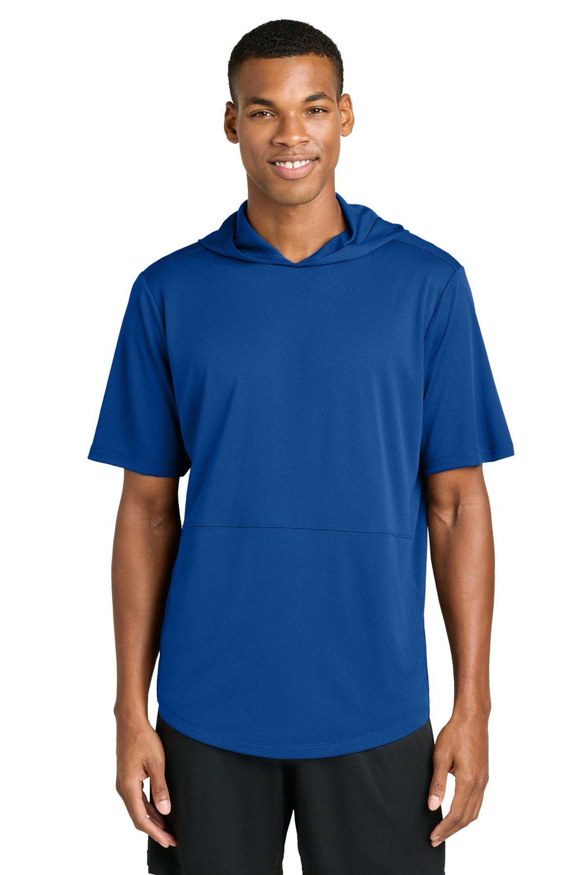 Sport-Tek ST445 Club Short Sleeve Hoodie in True Royal