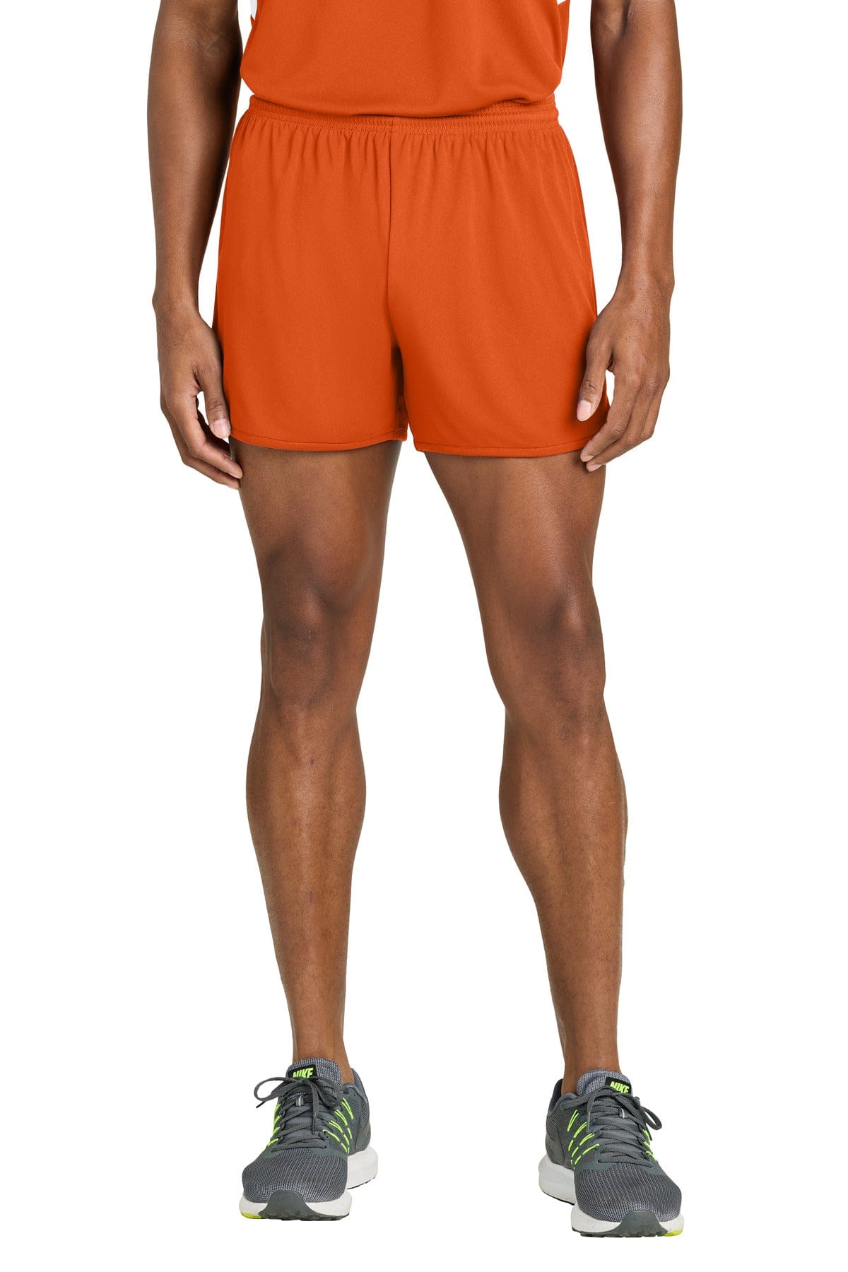Sport-Tek ST447 Club 4' Track Short in Deep Orange