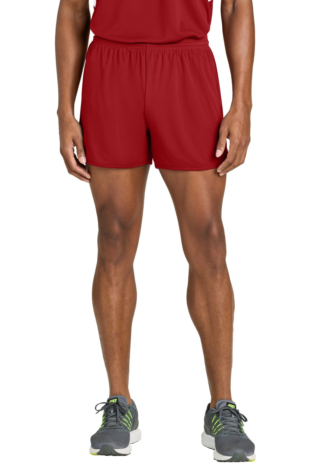 Sport-Tek ST447 Club 4' Track Short in Deep Red