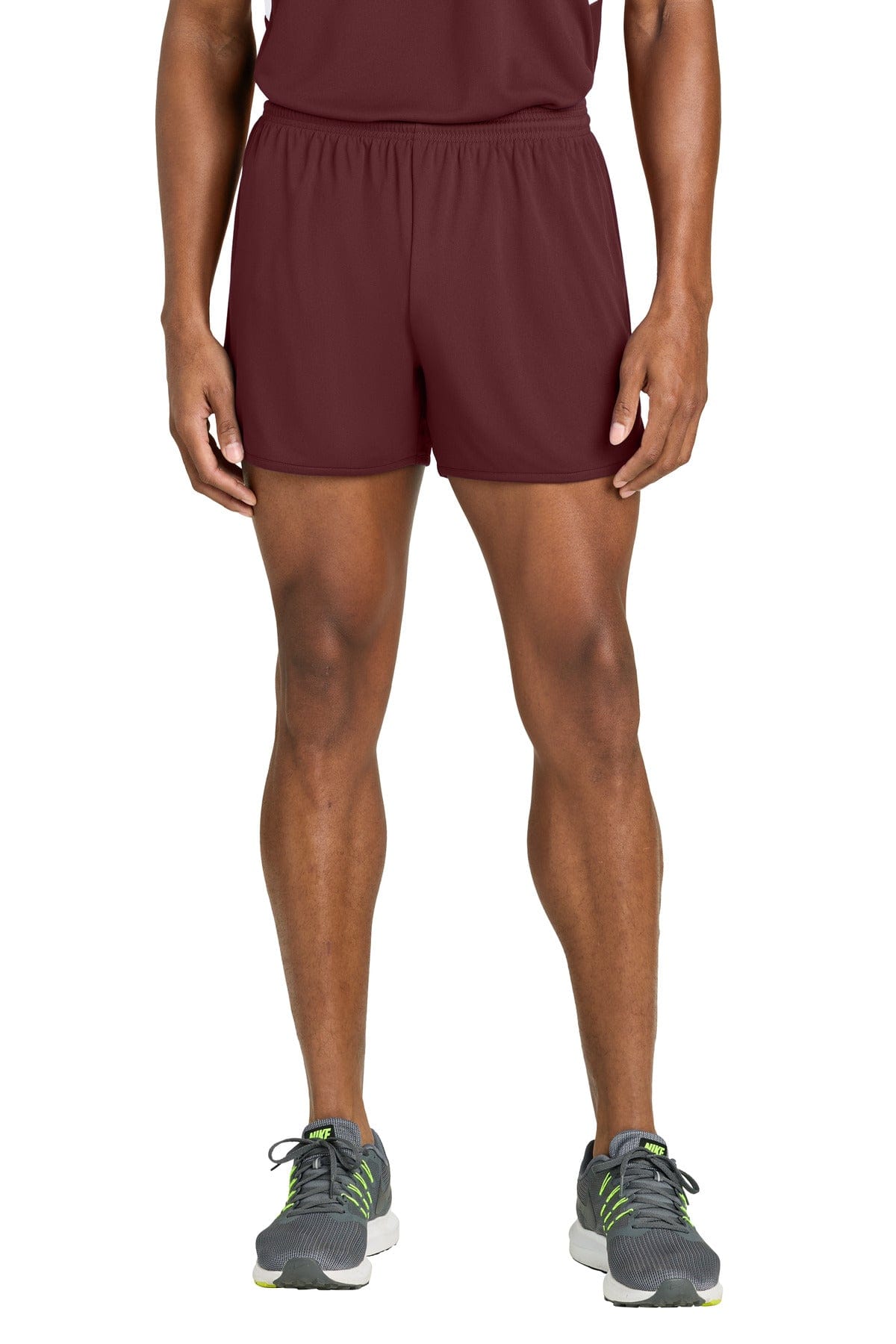 Sport-Tek ST447 Club 4' Track Short in Maroon