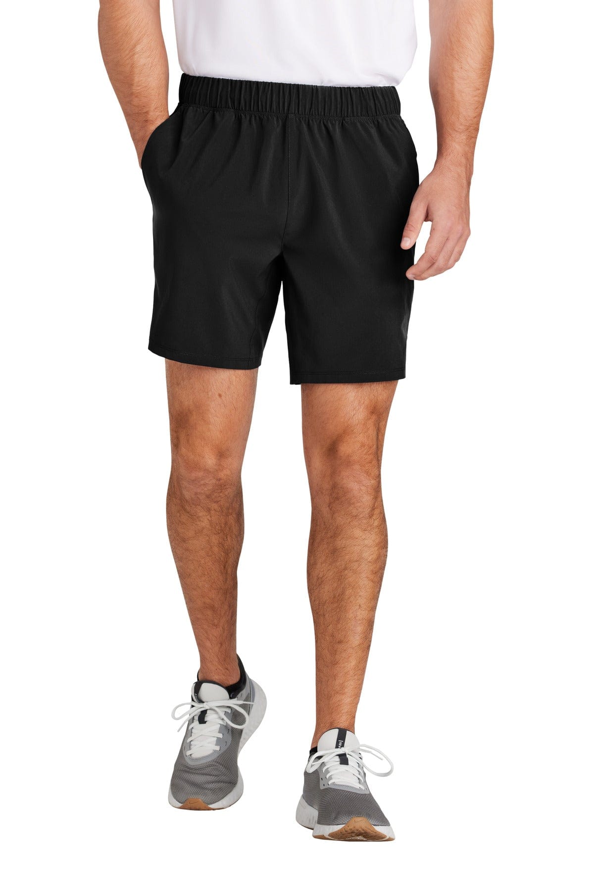 Sport-Tek ST485 Repeat 7-inch Short in Black