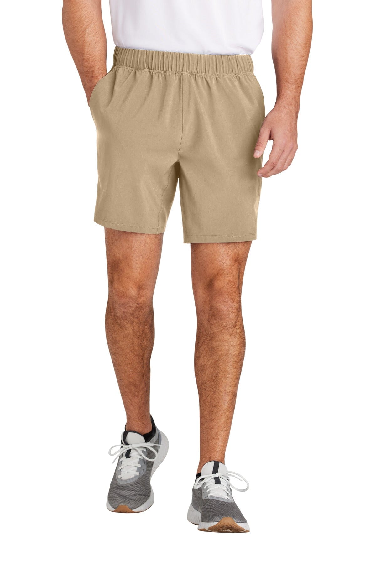 Sport-Tek ST485 Repeat 7-inch Short in Sport Khaki