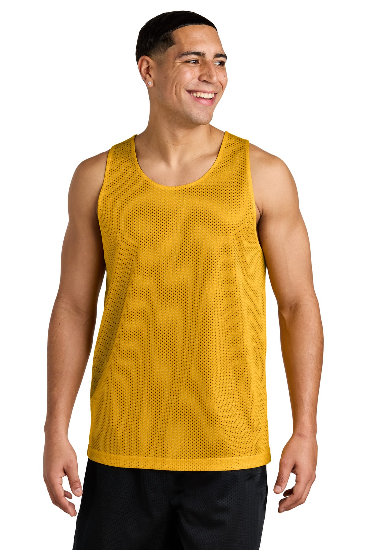 Sport-Tek ST5000 XS / Gold/ Black Sport-Tek ST5000 PosiCharge Reversible Mesh Tank