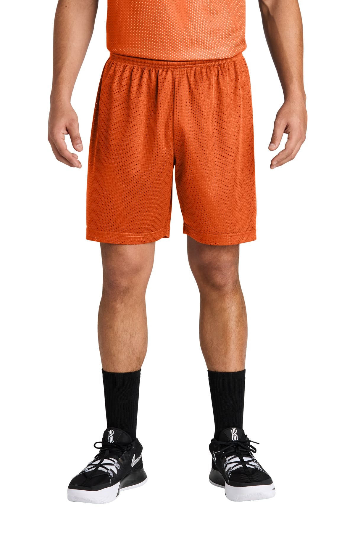 Sport-Tek ST5100 XS / Deep Orange Sport-Tek ST5100 PosiCharge Mesh 7' Short