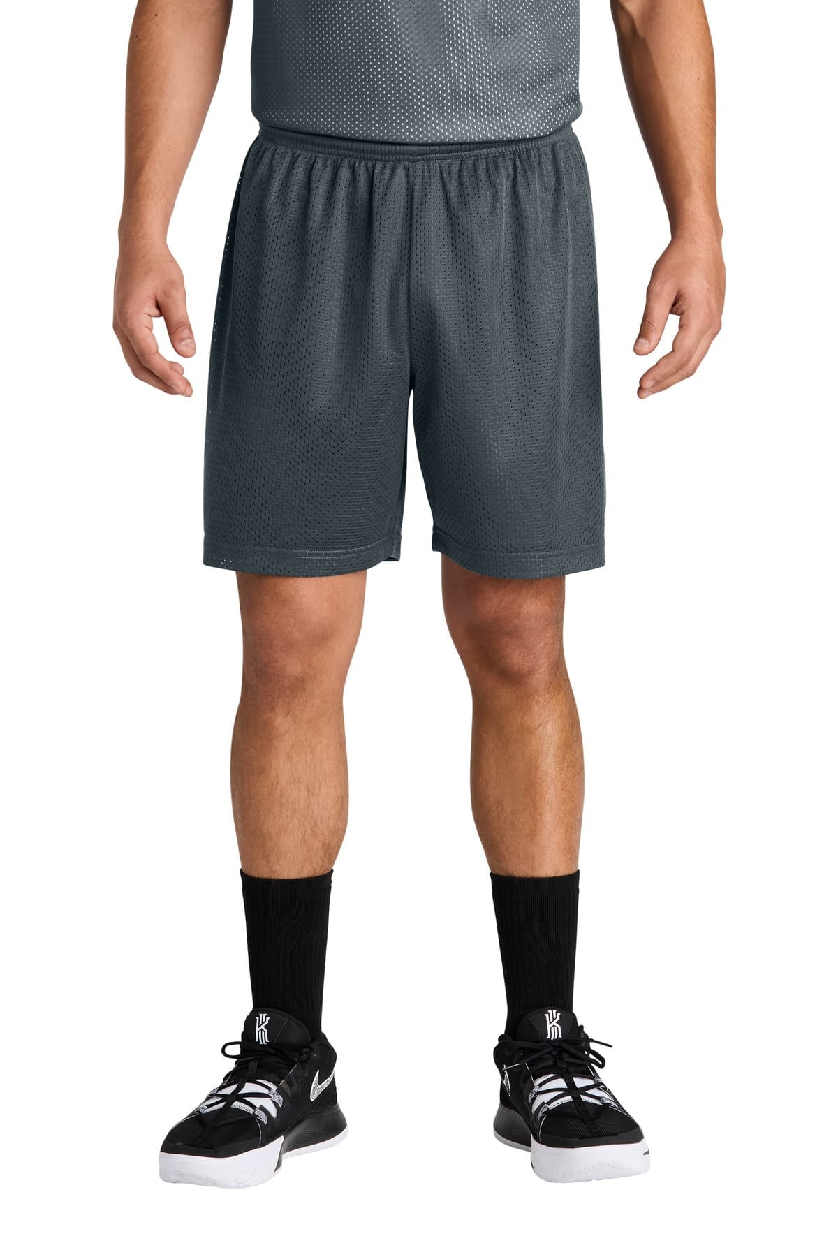 Sport-Tek ST5100 XS / Iron Grey Sport-Tek ST5100 PosiCharge Mesh 7' Short