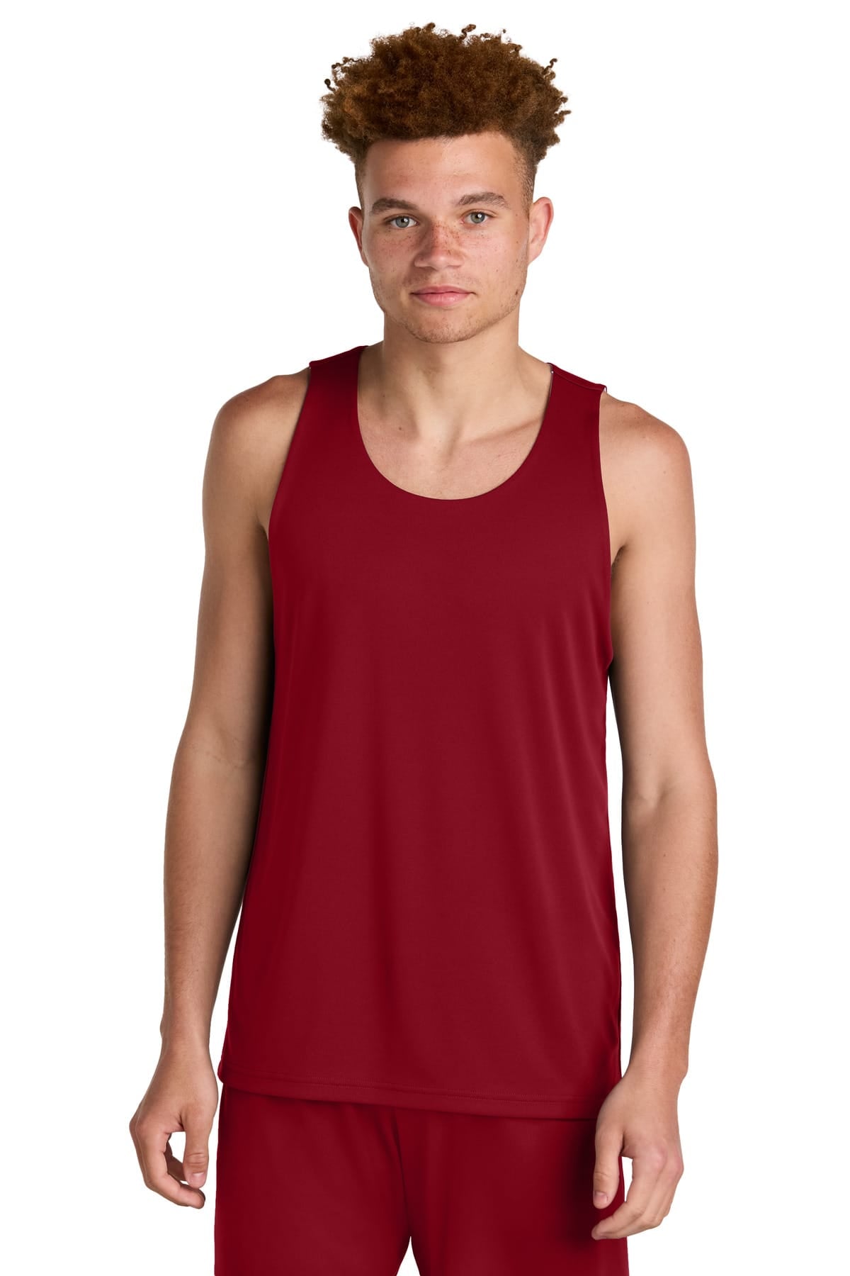 Sport-Tek ST551 XS / Deep Red/ White Sport-Tek ST551 PosiCharge Competitor Rev Tank