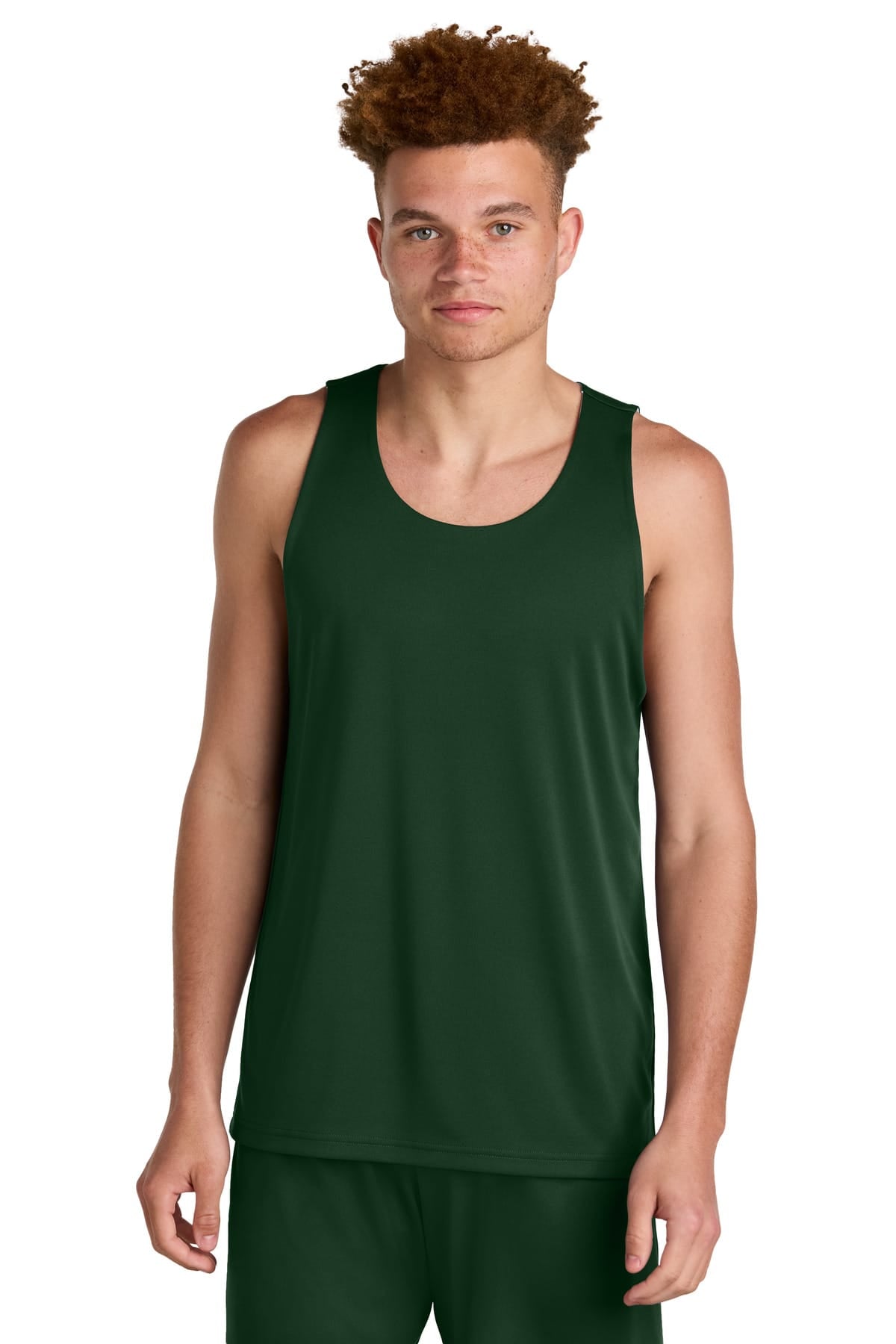 Sport-Tek ST551 XS / Forest Green/ White Sport-Tek ST551 PosiCharge Competitor Rev Tank