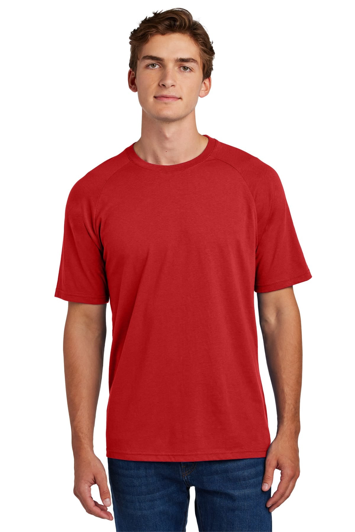 Sport-Tek ST6040 XS / Deep Red Sport-Tek ST6040 Halftime Raglan Tee