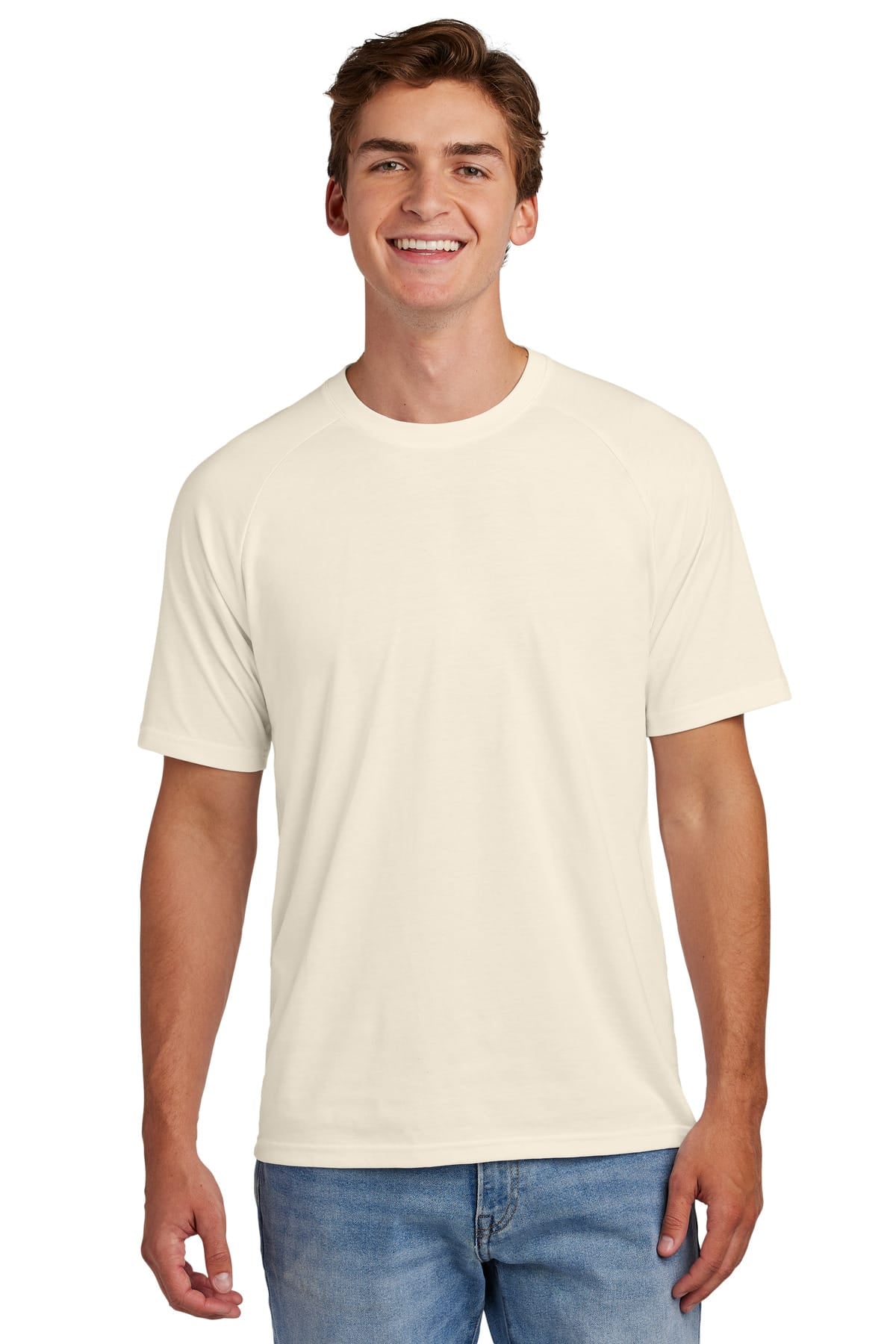 Sport-Tek ST6040 XS / Ecru Sport-Tek ST6040 Halftime Raglan Tee