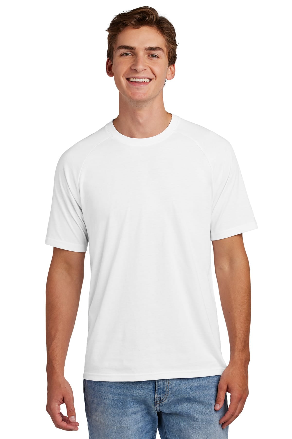 Sport-Tek ST6040 XS / White Sport-Tek ST6040 Halftime Raglan Tee
