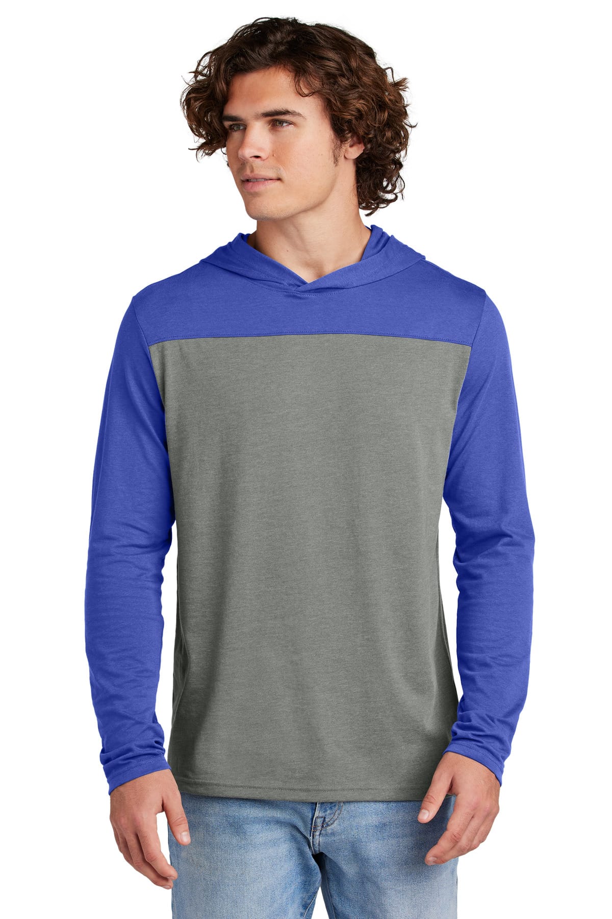 Sport-Tek ST6044 XS / True Royal/ Vintage Heather Sport-Tek ST6044 Halftime Long Sleeve Hoodie