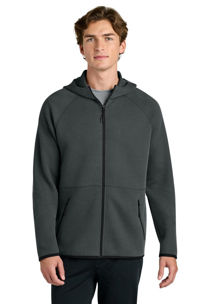 Sport-Tek Phenom Full-Zip Hoodie ST840 in Iron Grey