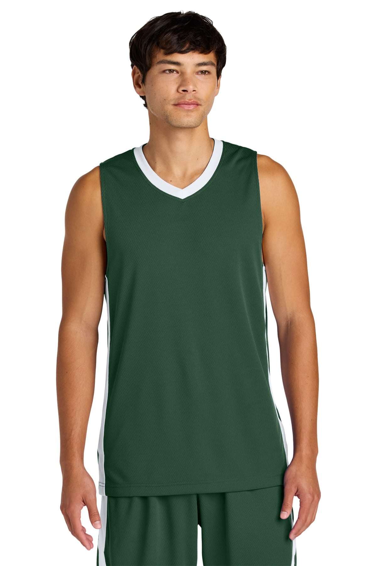 Sport-Tek ST900 XS / Forest Green/ White Sport-Tek ST900 Rival Basketball Rev Jersey