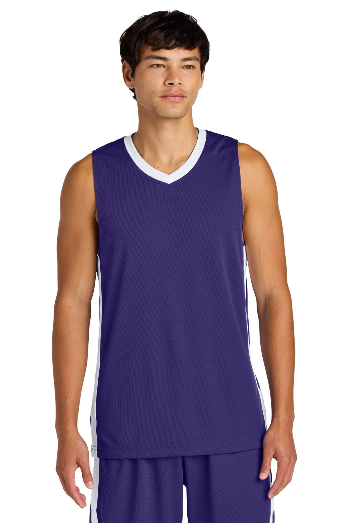 Sport-Tek ST900 XS / Purple/ White Sport-Tek ST900 Rival Basketball Rev Jersey