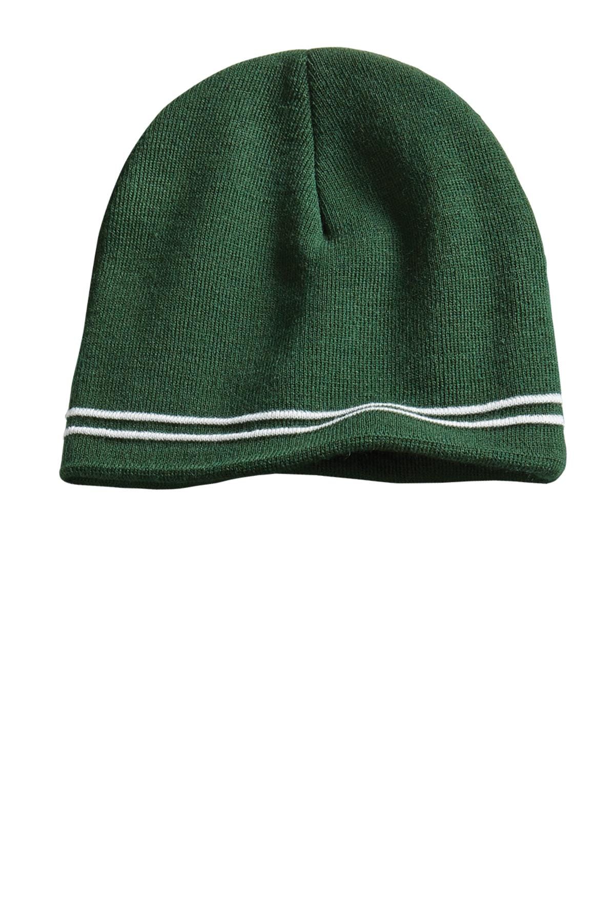 Sport-Tek STC20 OSFA / Forest Green/ White Sport-Tek STC20 Spectator Beanie