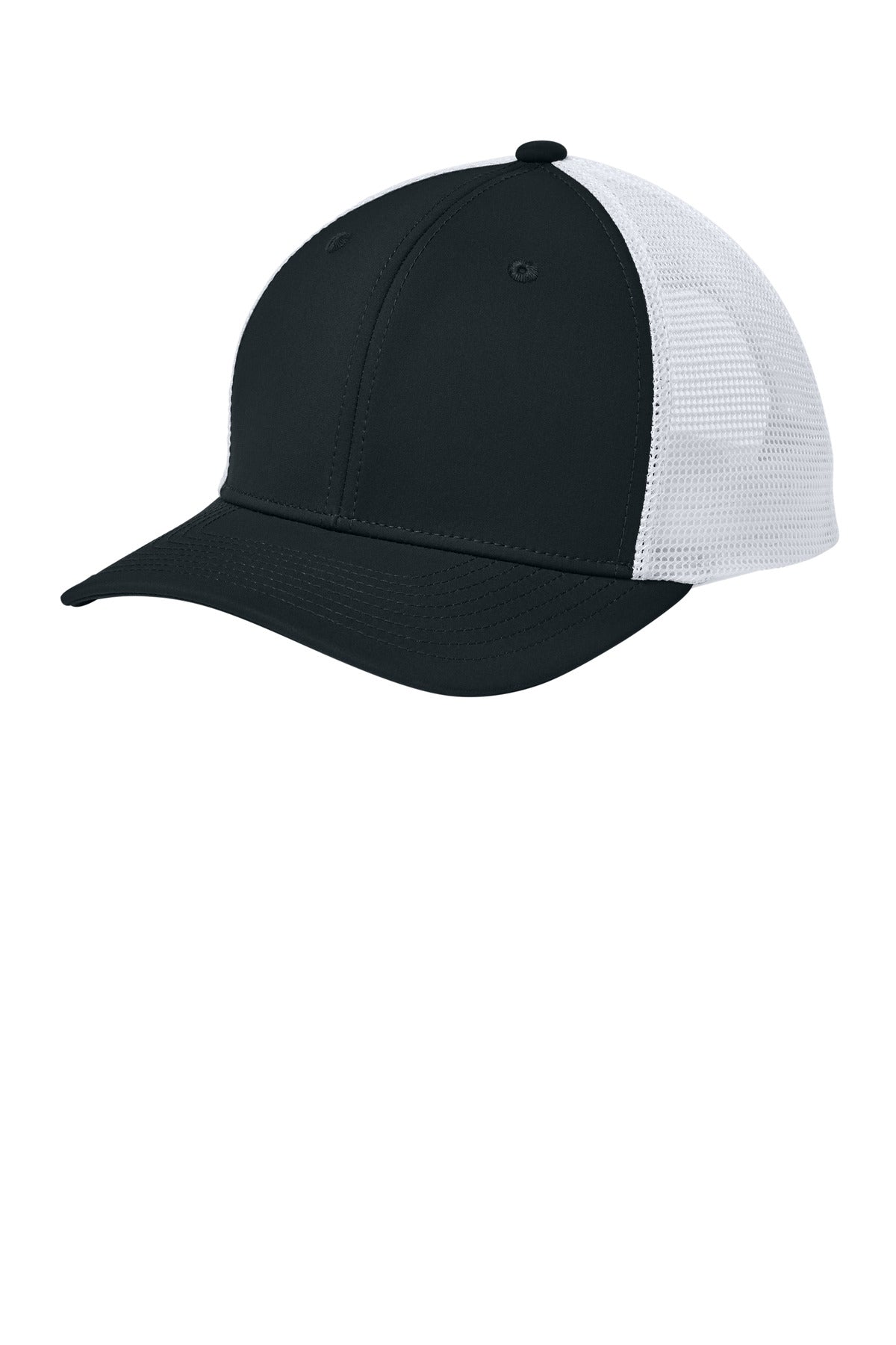 Sport-Tek STC46 OSFA / Black/ White Sport-Tek STC46 Club Trucker Cap