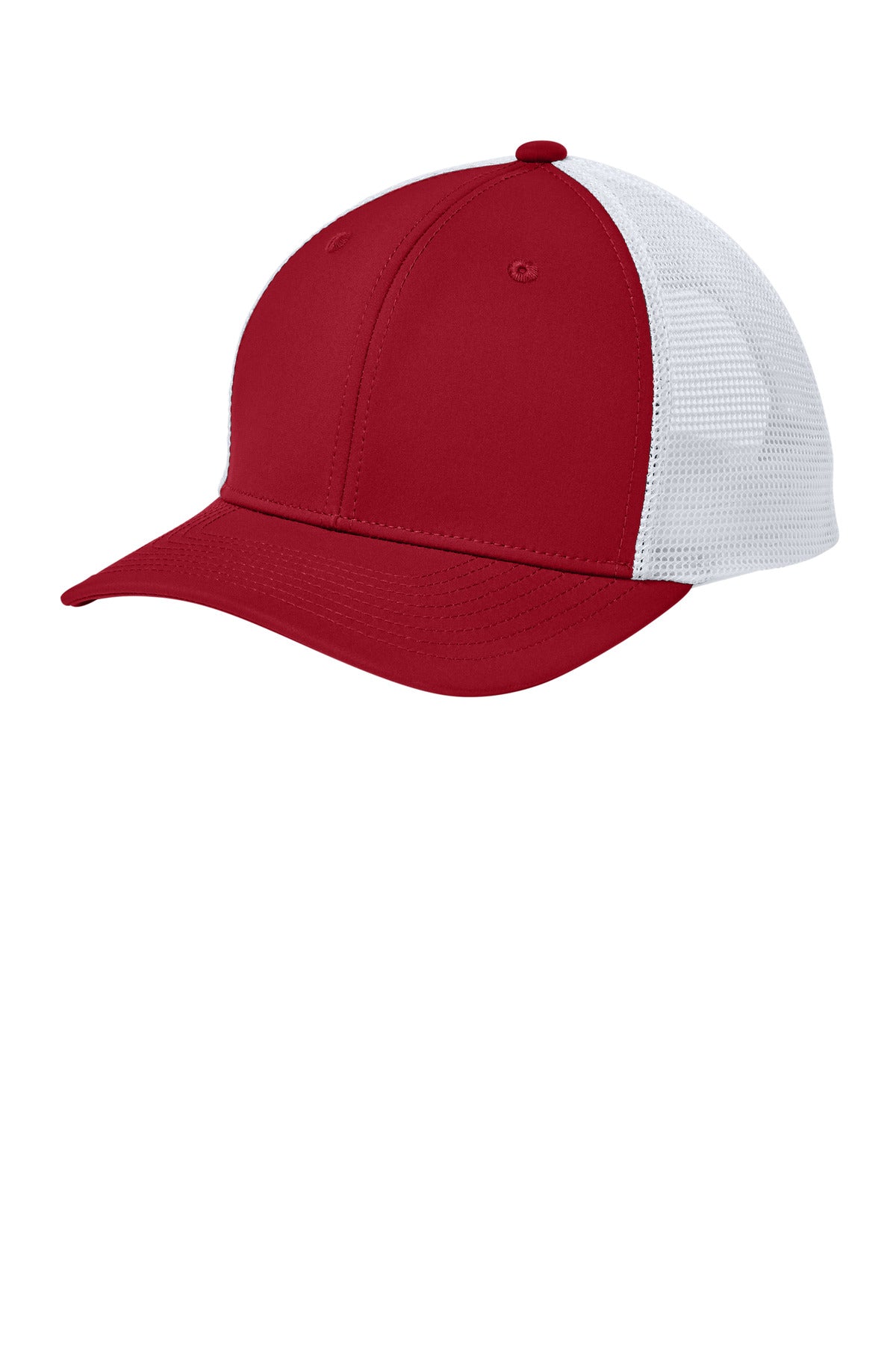 Sport-Tek STC46 OSFA / Deep Red/ White Sport-Tek STC46 Club Trucker Cap