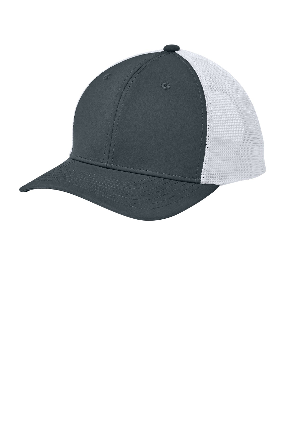 Sport-Tek STC46 OSFA / Iron Grey/ White Sport-Tek STC46 Club Trucker Cap