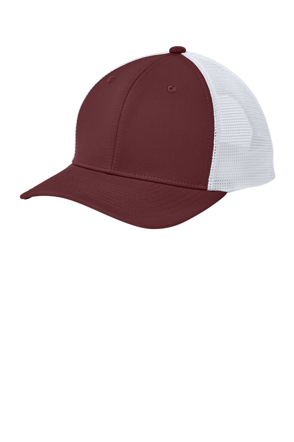 Sport-Tek STC46 OSFA / Maroon/ White Sport-Tek STC46 Club Trucker Cap