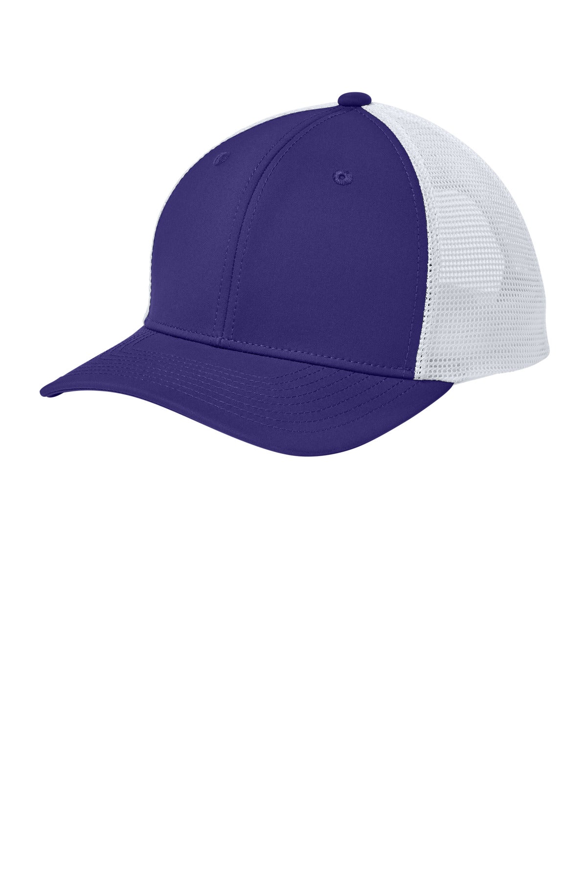 Sport-Tek STC46 OSFA / Purple/ White Sport-Tek STC46 Club Trucker Cap