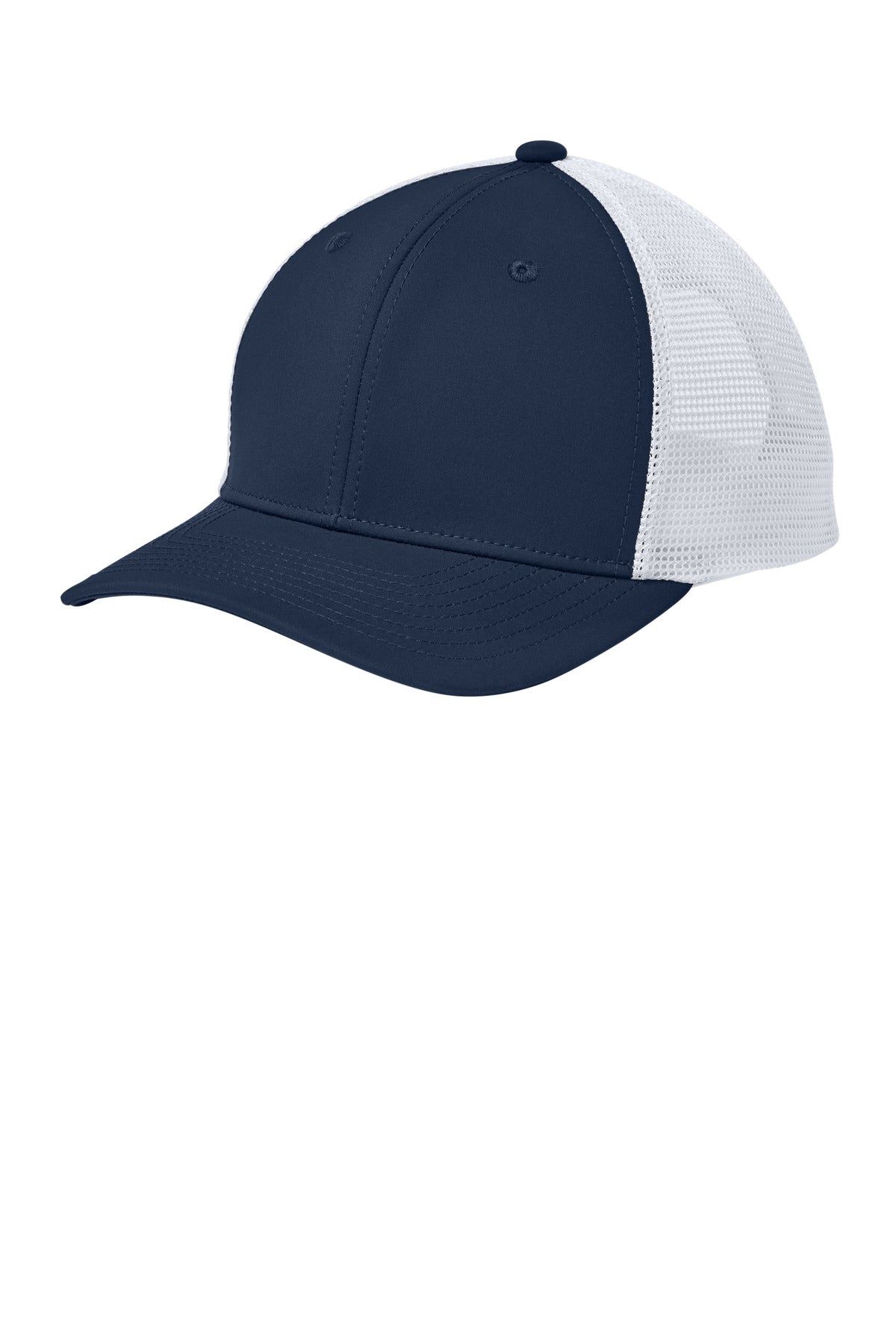 Sport-Tek STC46 OSFA / True Navy/ White Sport-Tek STC46 Club Trucker Cap