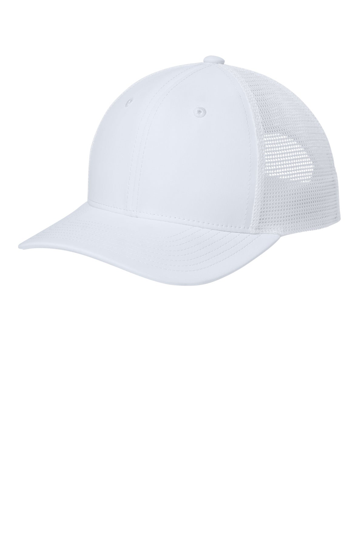 Sport-Tek STC46 OSFA / White/ White Sport-Tek STC46 Club Trucker Cap