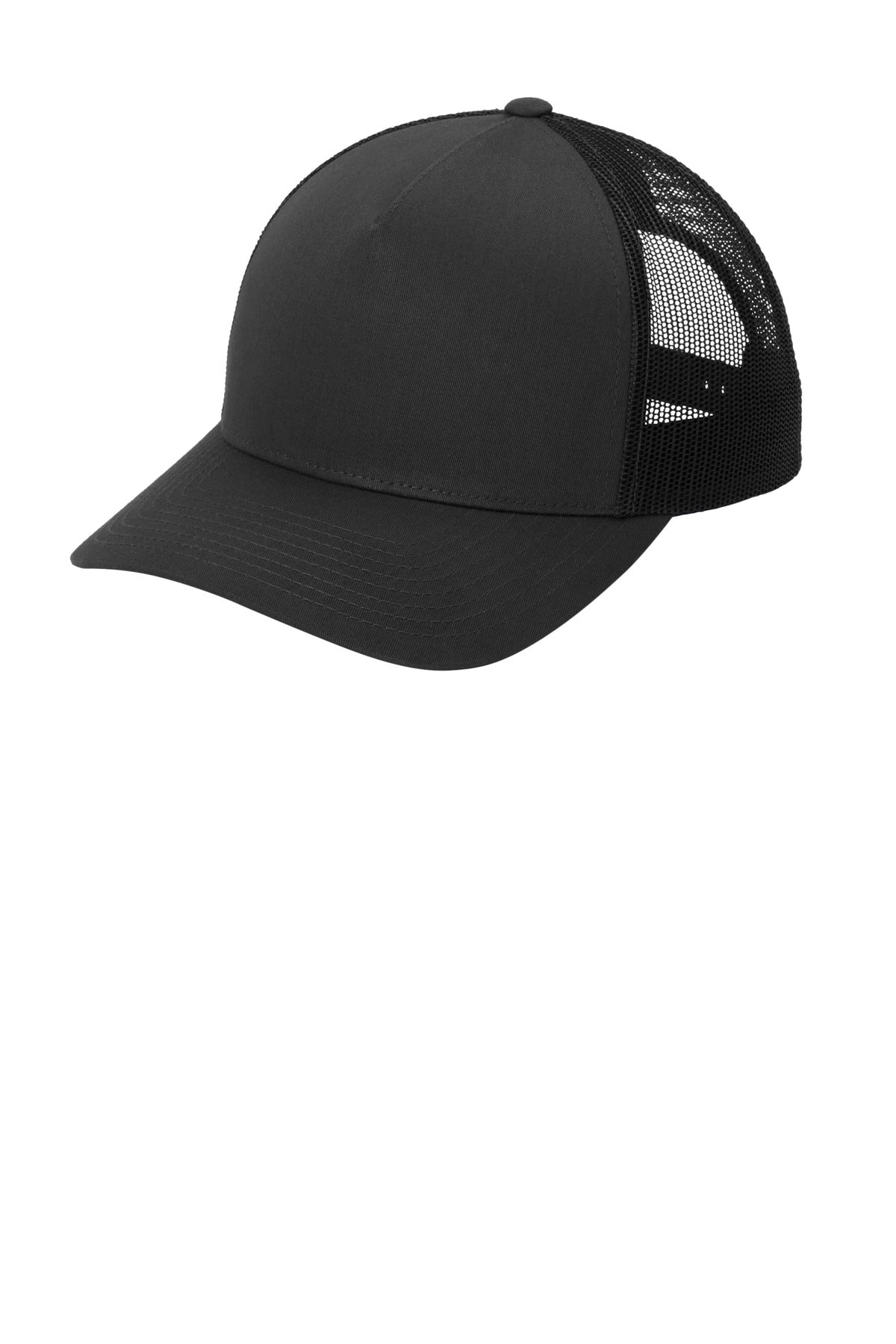 Sport-Tek STC54 OSFA / Black/ Black Sport-Tek STC54 YP Classics Retro Trucker 5-Panel Cap