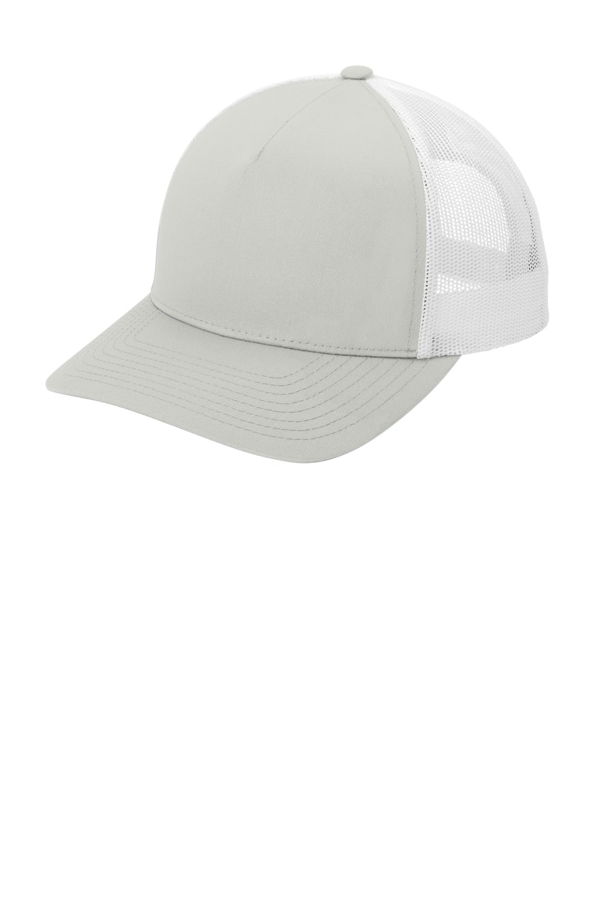 Sport-Tek STC54 OSFA / Silver/ White Sport-Tek STC54 YP Classics Retro Trucker 5-Panel Cap