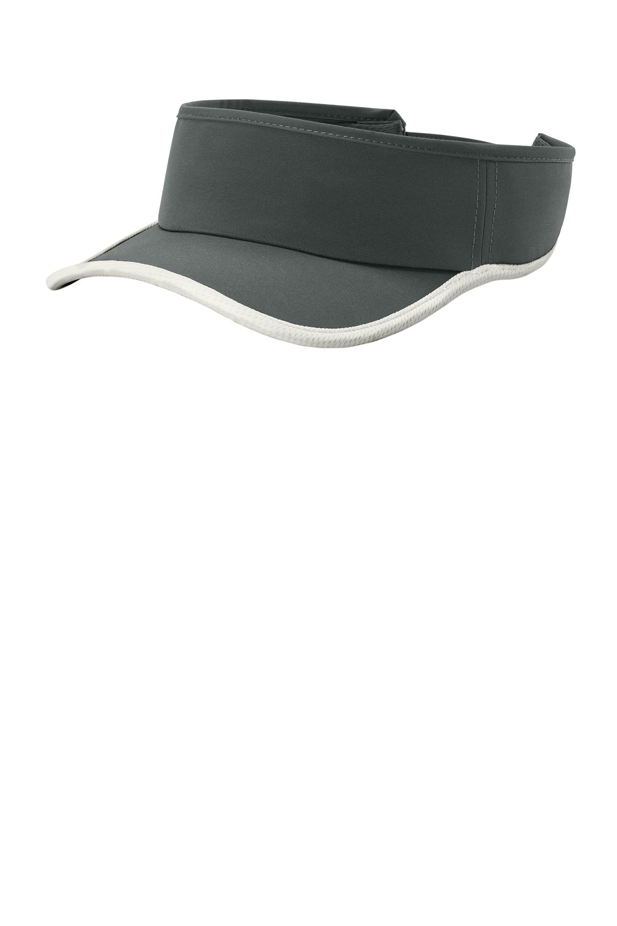 Sport-Tek STC57 OSFA / Iron Grey/ White Sport-Tek STC57 Repeat Visor