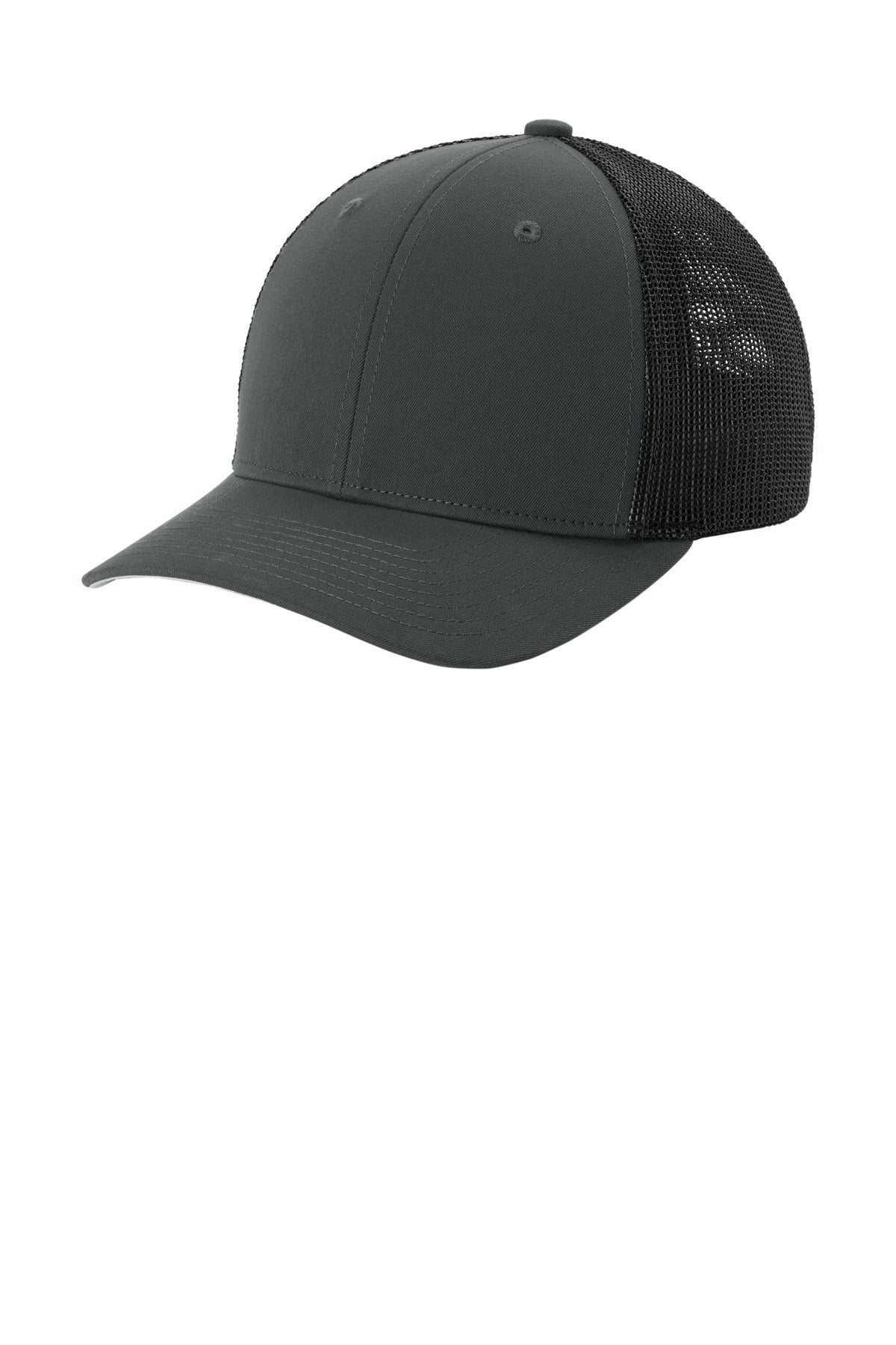 Sport-Tek STC60 S/M / Iron Grey/ Black Sport-Tek STC60 Stretch-Tek Mesh Back Cap