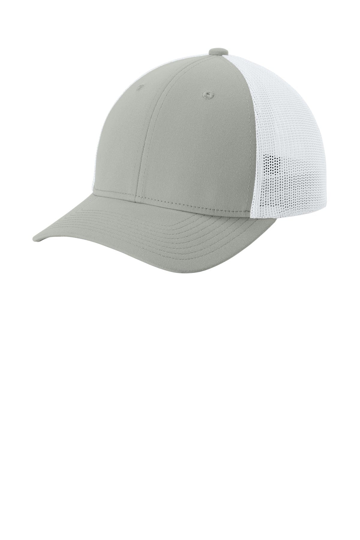 Sport-Tek STC60 S/M / Silver/ White Sport-Tek STC60 Stretch-Tek Mesh Back Cap