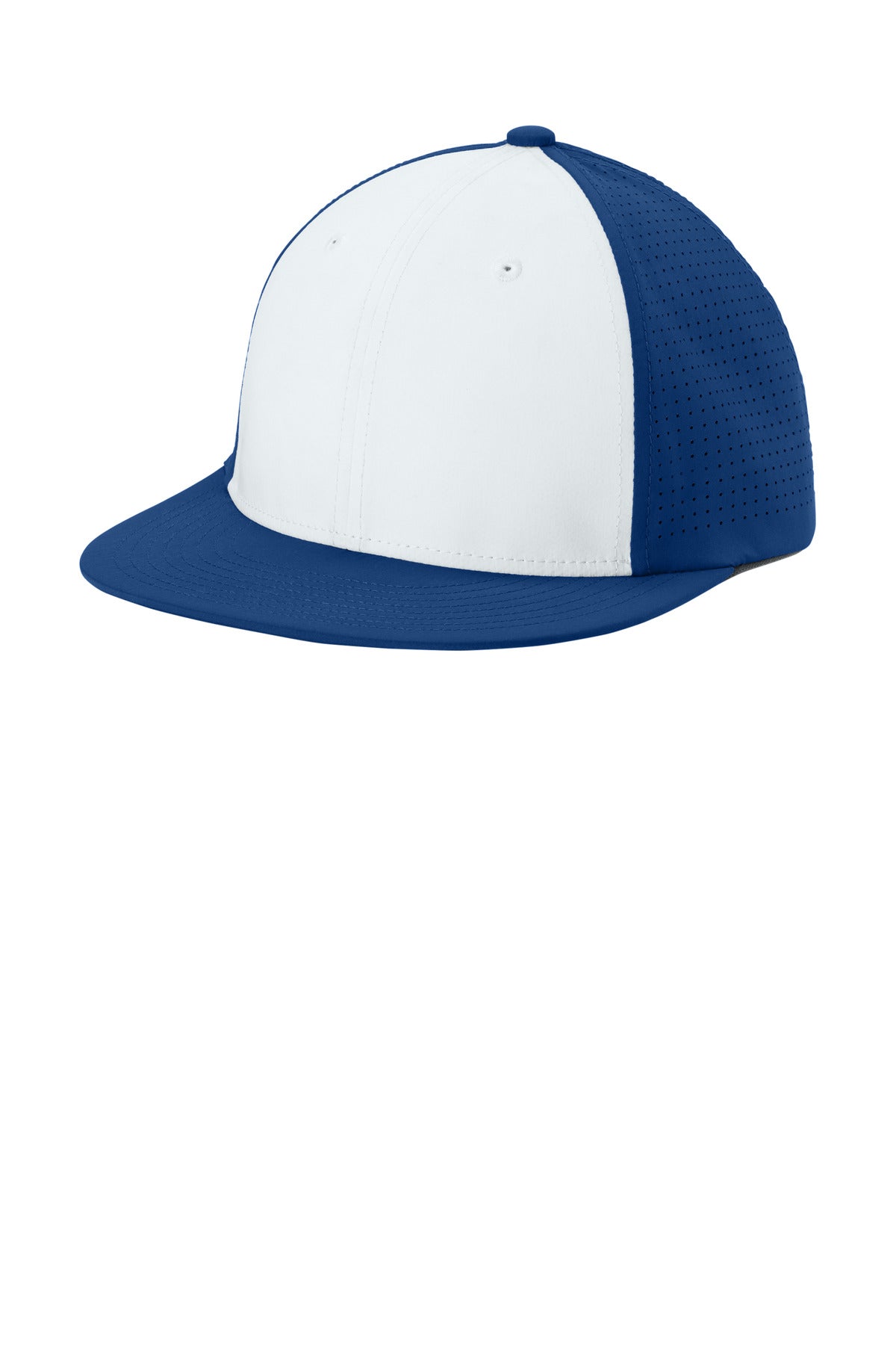 Sport-Tek STC64 S/M / White/ True Royal/ True Royal Sport-Tek STC64 Pro-Cut Stretch-Tek Cap