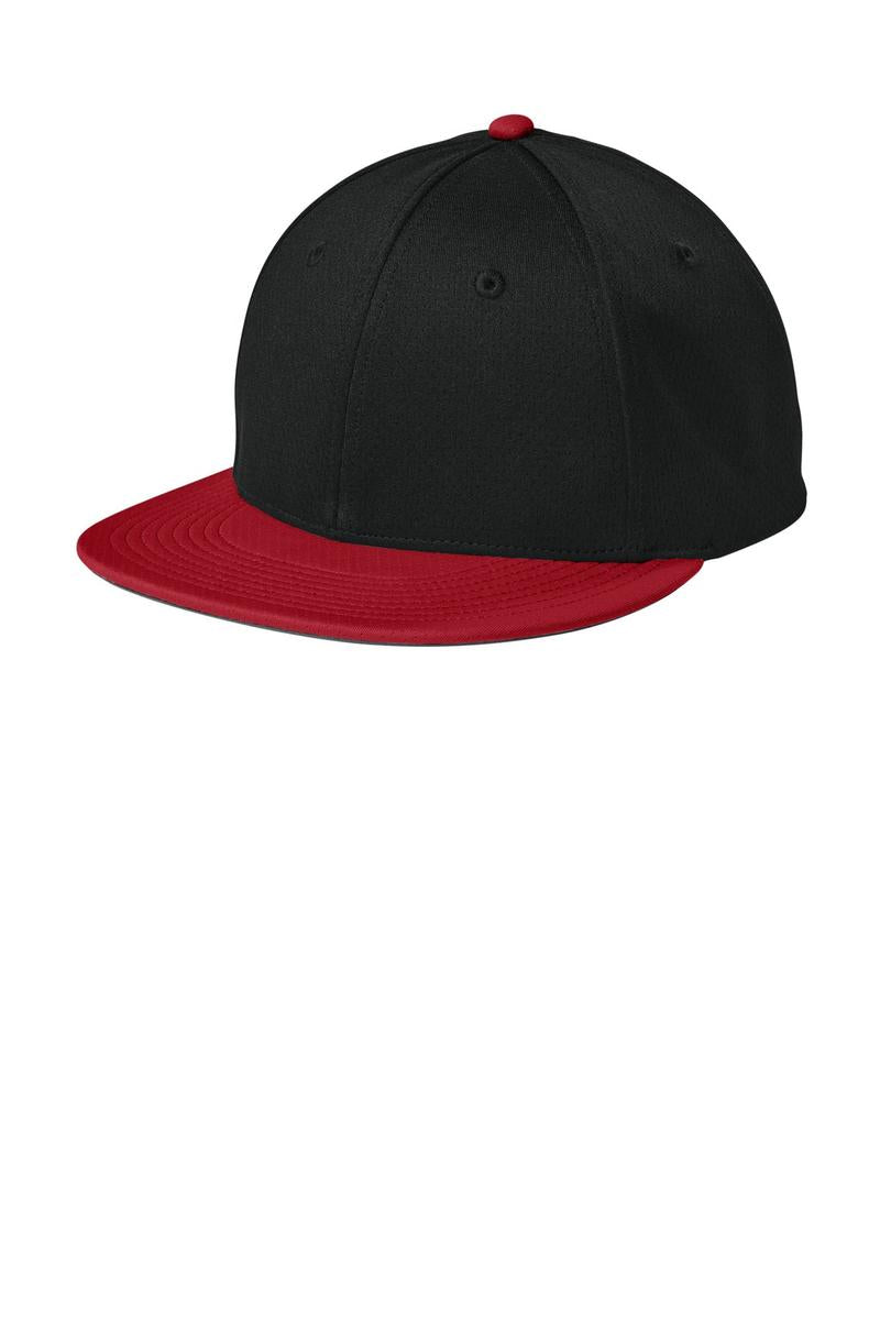Sport-Tek Impact Mesh Stretch-Tek Cap STC70 in Black/ Deep Red/ Black