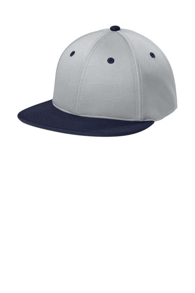 Sport-Tek Impact Mesh Stretch-Tek Cap STC70 in Silver/ True Navy/ Silver