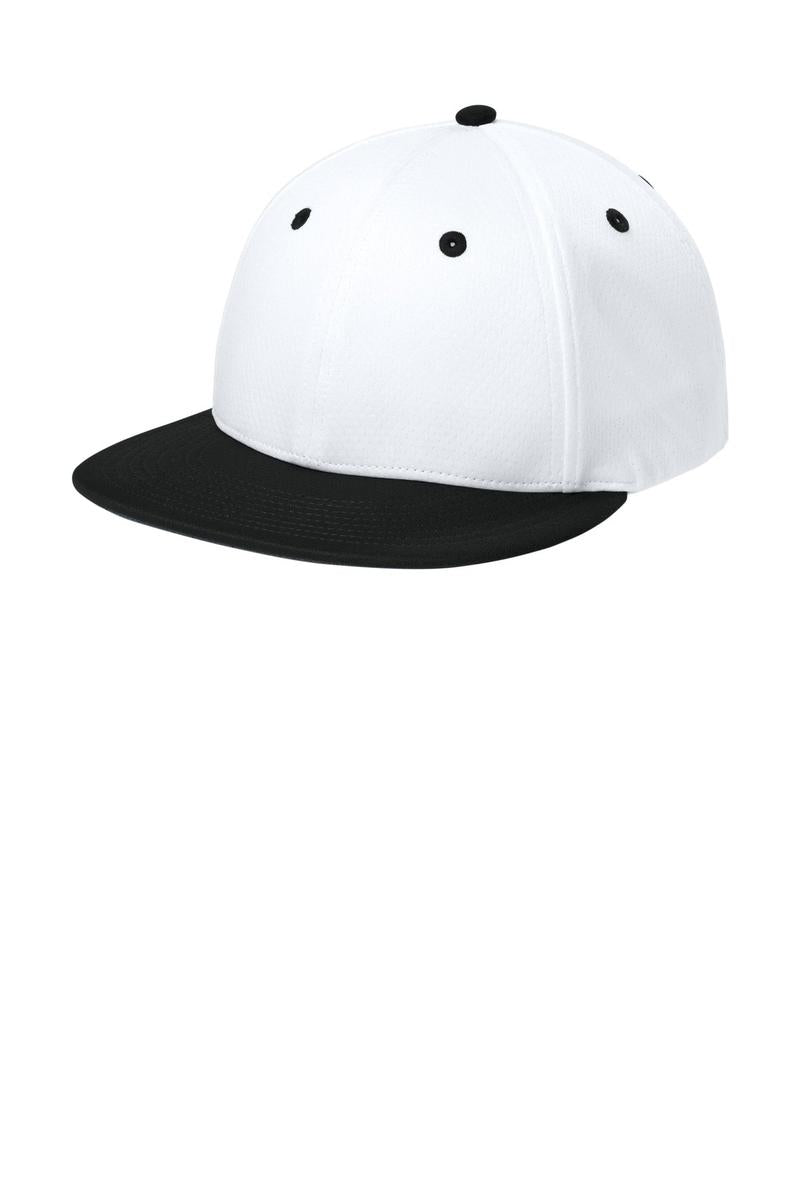 Sport-Tek Impact Mesh Stretch-Tek Cap STC70 in White/ Black/ White